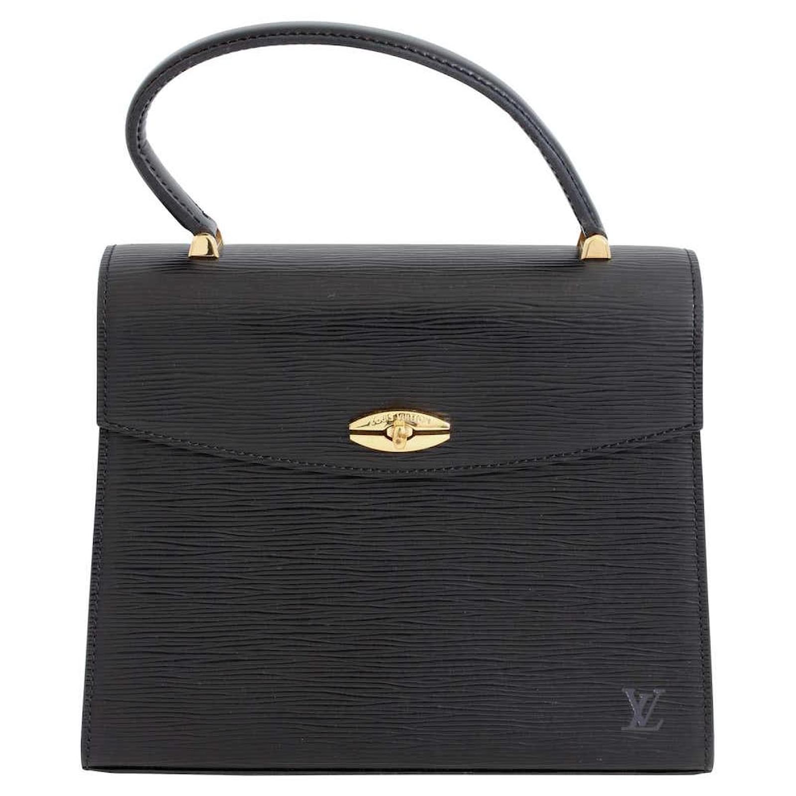 Saint Jacques Bolso Louis Vuitton Malesherbes Bolso de mano con asa  superior de cuero Epi negro + bolsa para el polvo ref.237189 - Joli Closet