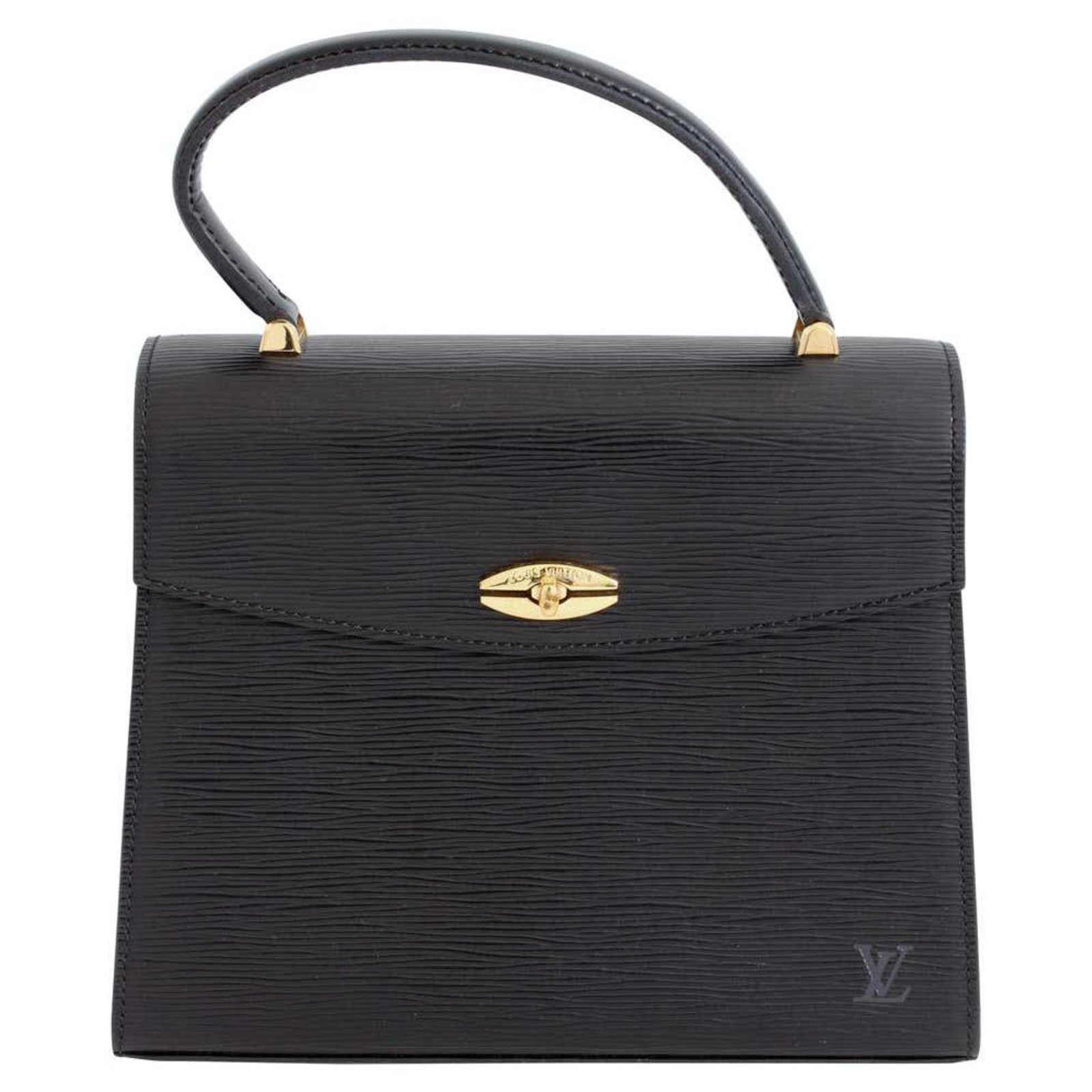 louis-vuitton epi leather black purse