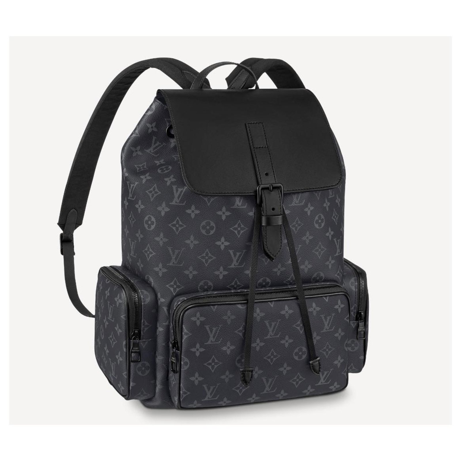 black and grey louis vuitton backpack