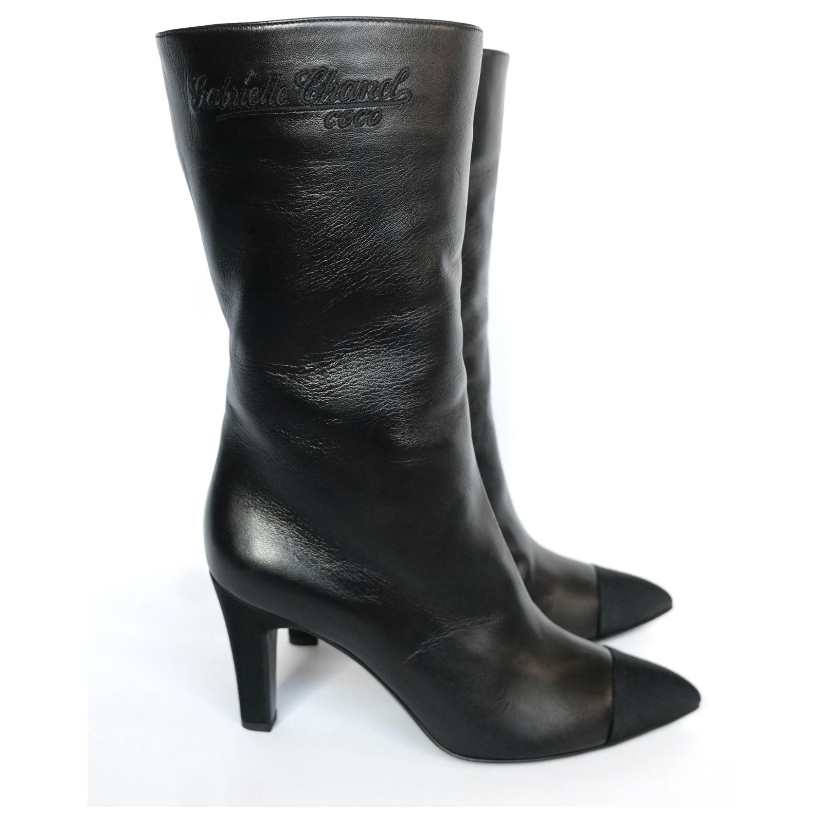AW17 Gabrielle Chanel Black Leather ref.237447 Joli