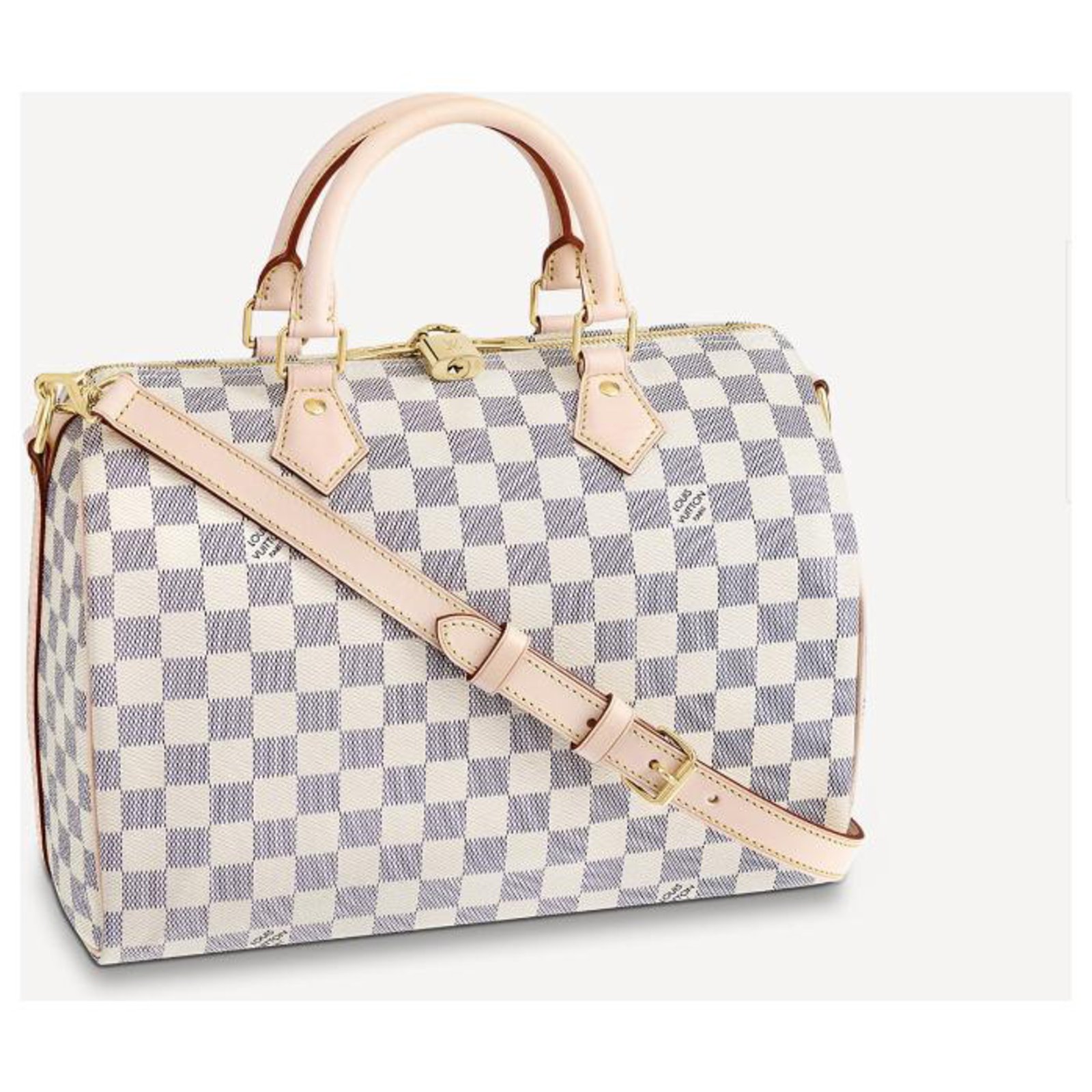 Bags Briefcases Louis Vuitton LV Speedy Damier Azur