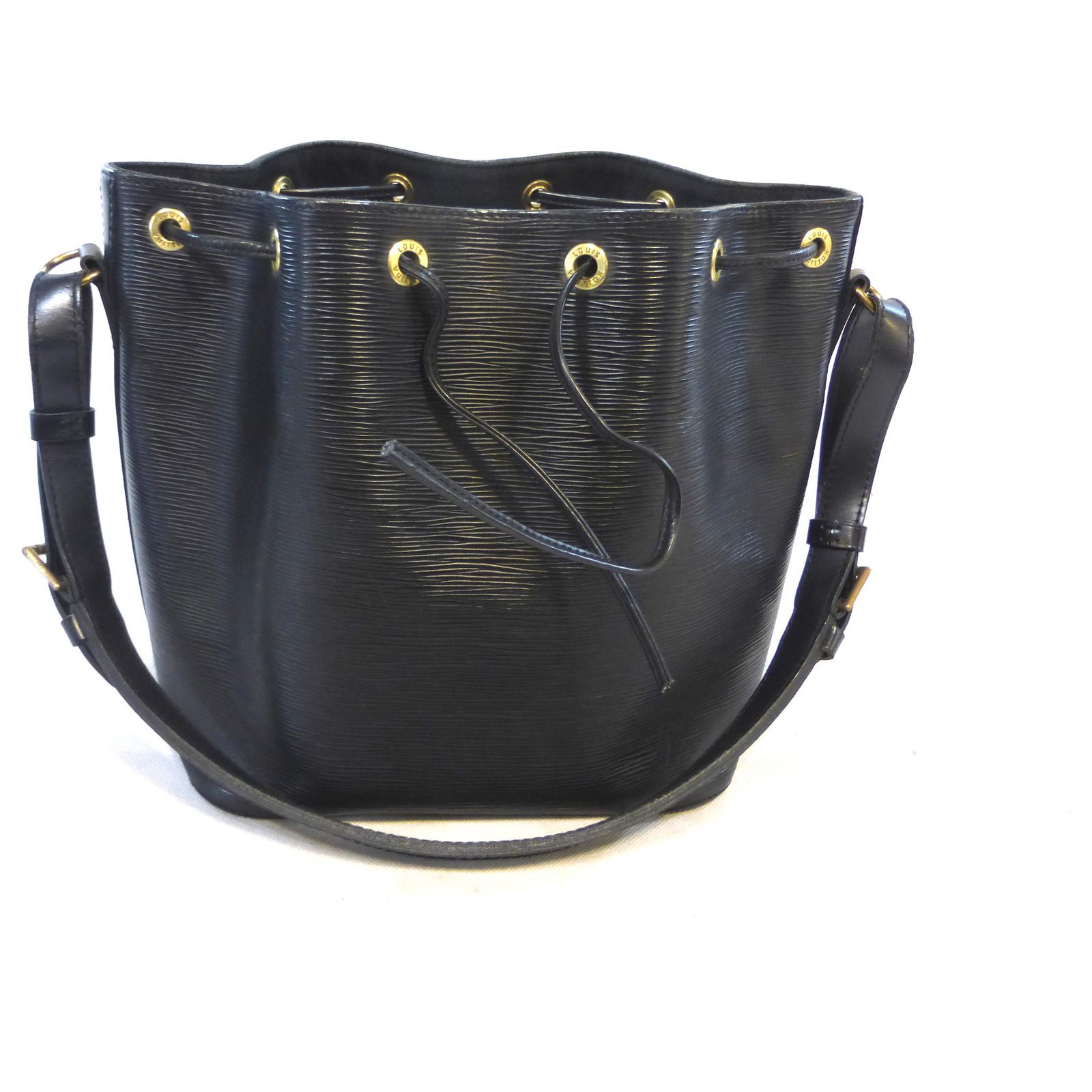 Black Epi Leather Louis Vuitton Noe Bag PM - Handbags & Purses