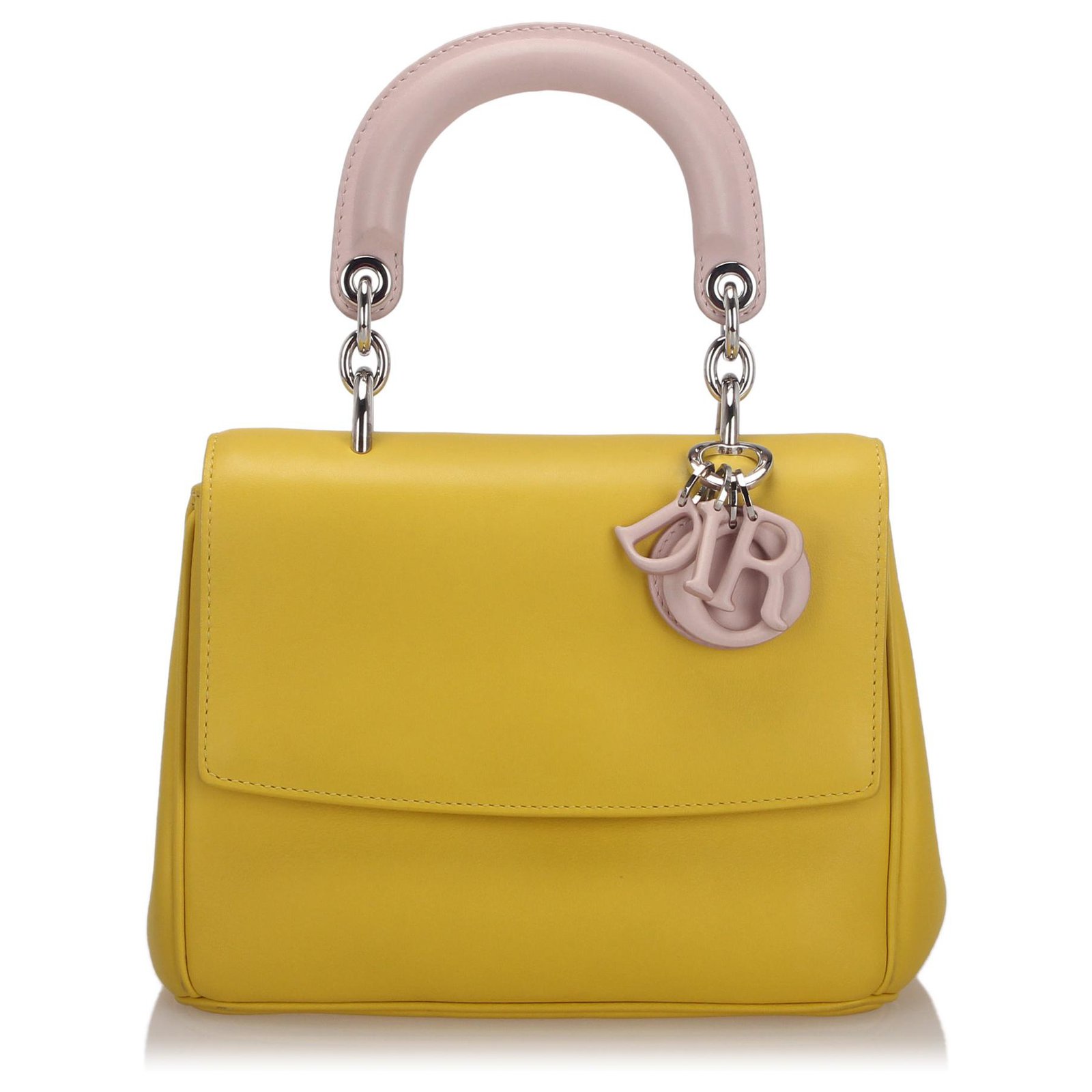 Be Dior Small Flap Top Handle Bag Calfskin