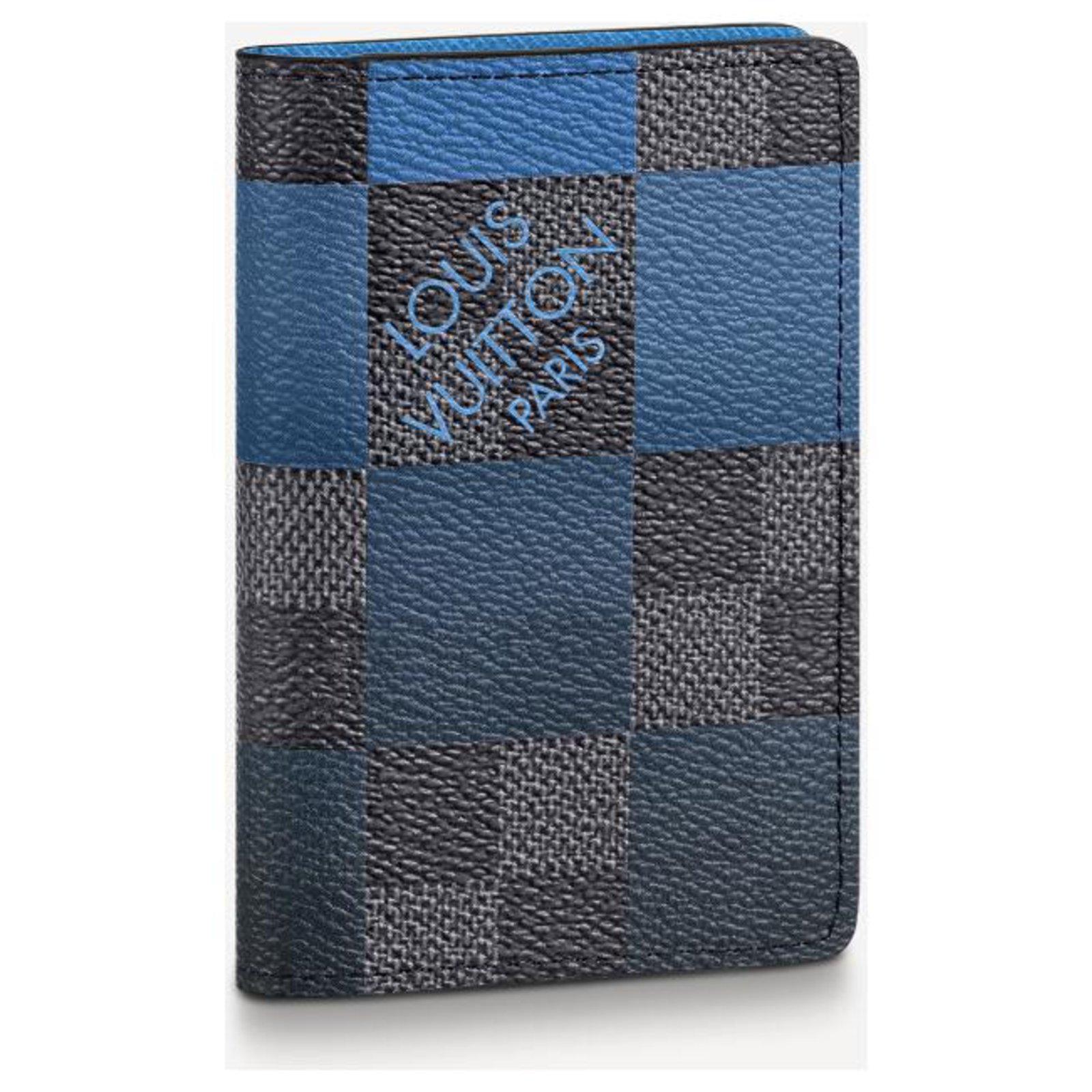 Louis Vuitton LV Pocket organizer blue leather new ref.915628