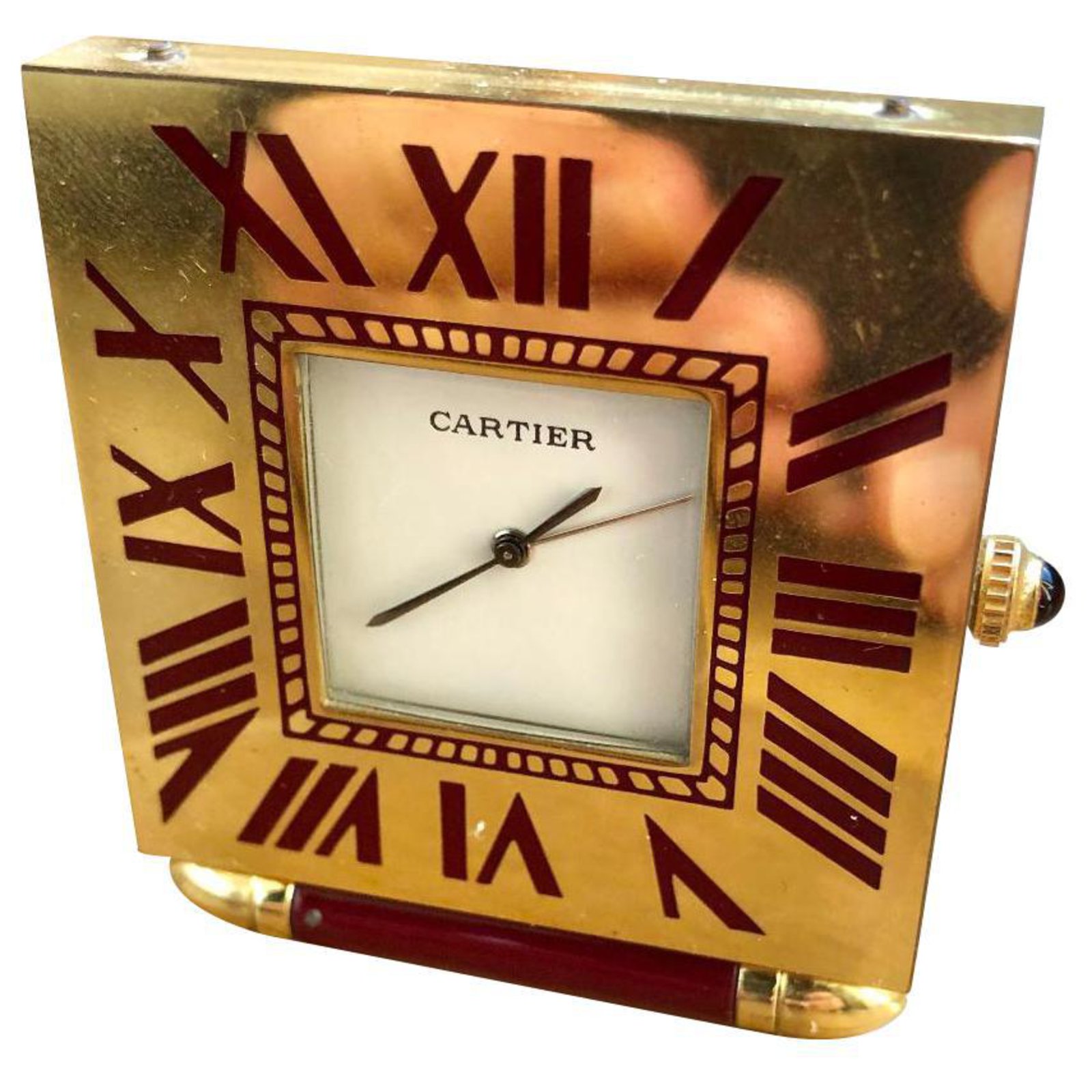 vintage cartier alarm clock