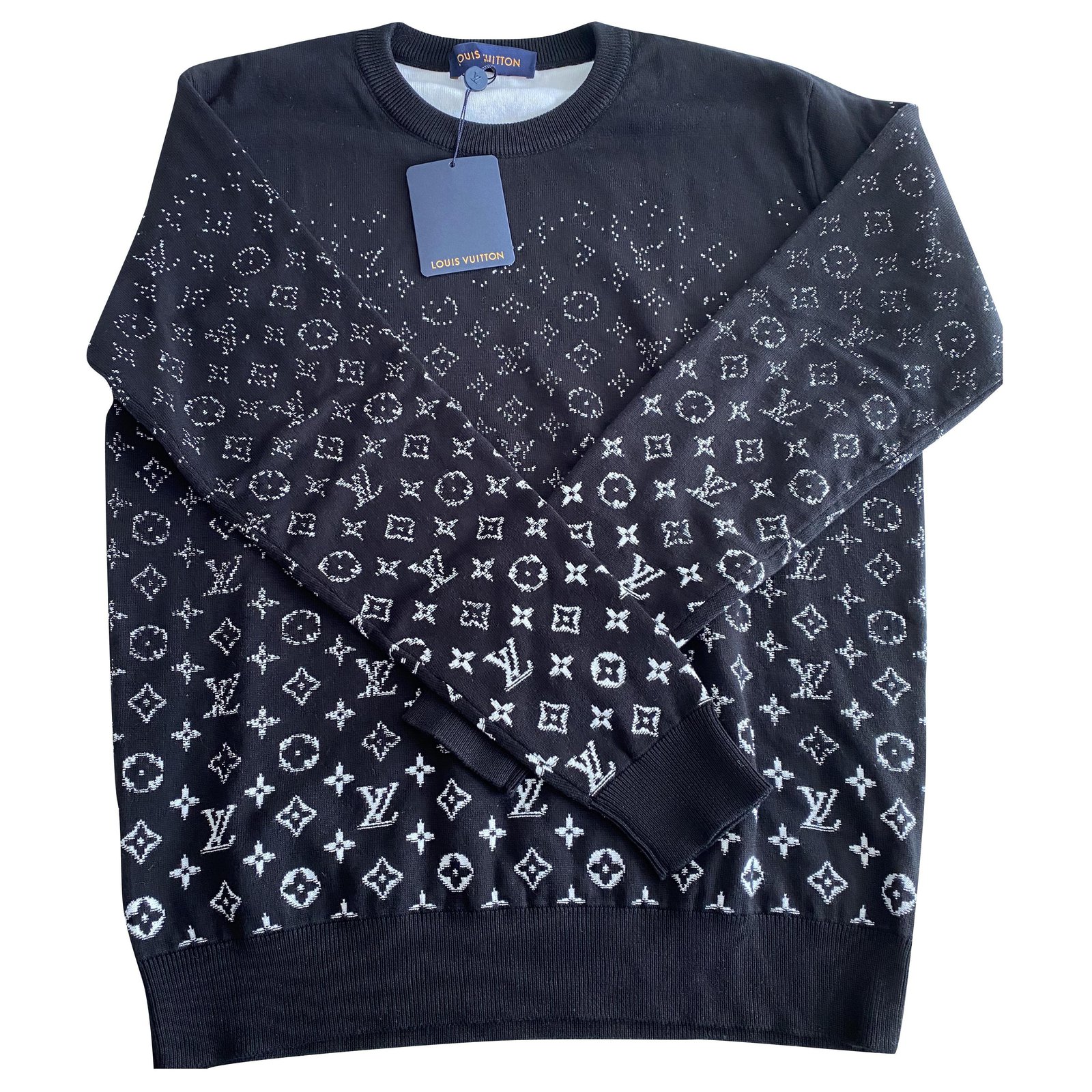 Louis Vuitton Sweaters Black Cotton Polyamide ref.493192 - Joli Closet