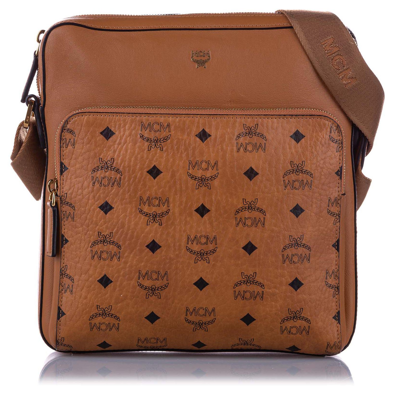 MCM 'ottomar Medium' Shoulder Bag in Brown