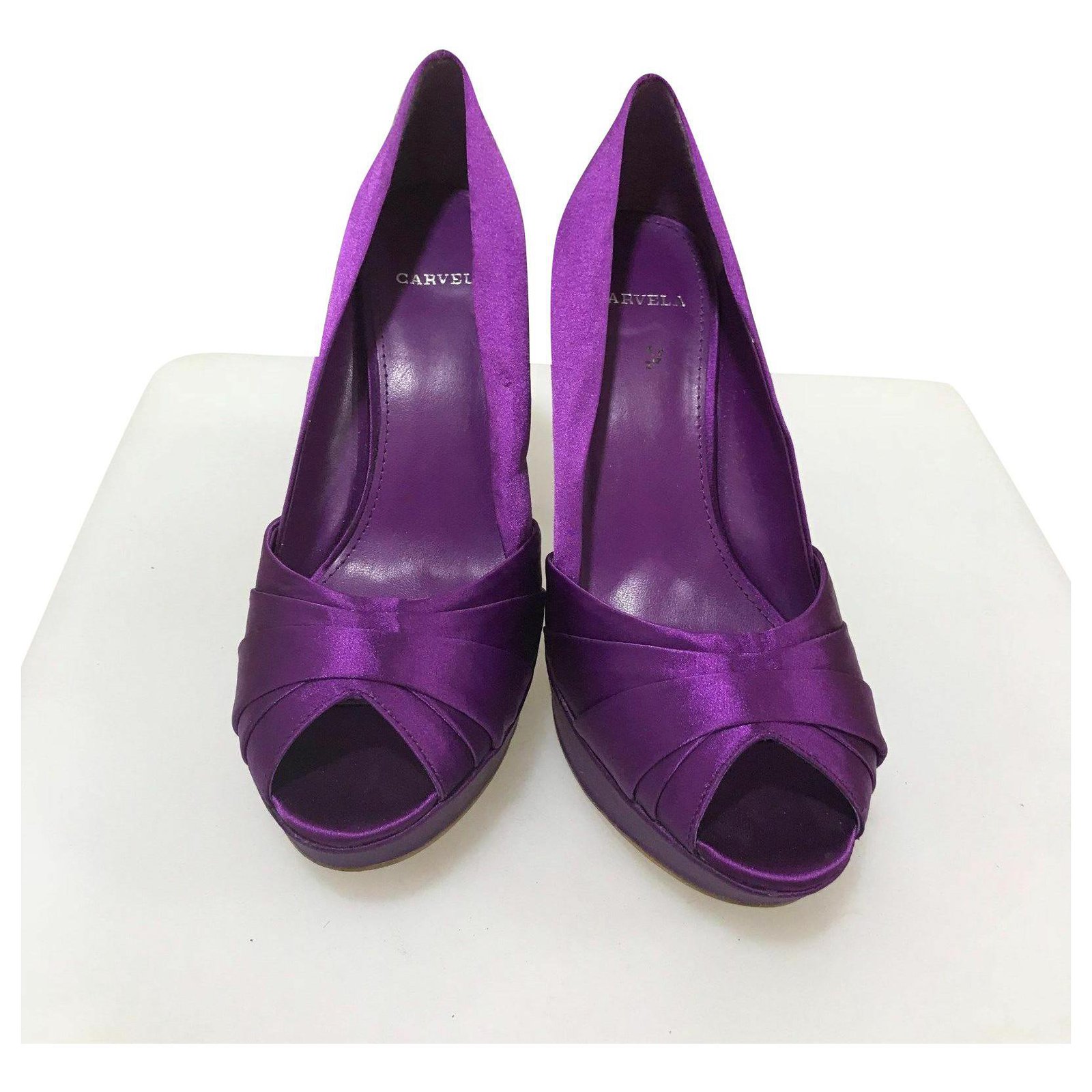 Carvela Heels Purple Satin ref.239008 - Joli Closet
