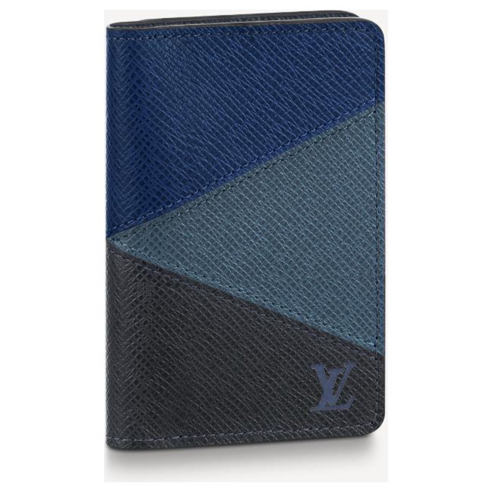 Louis Vuitton LV pocket organiser cobalt Blue Leather ref.253687