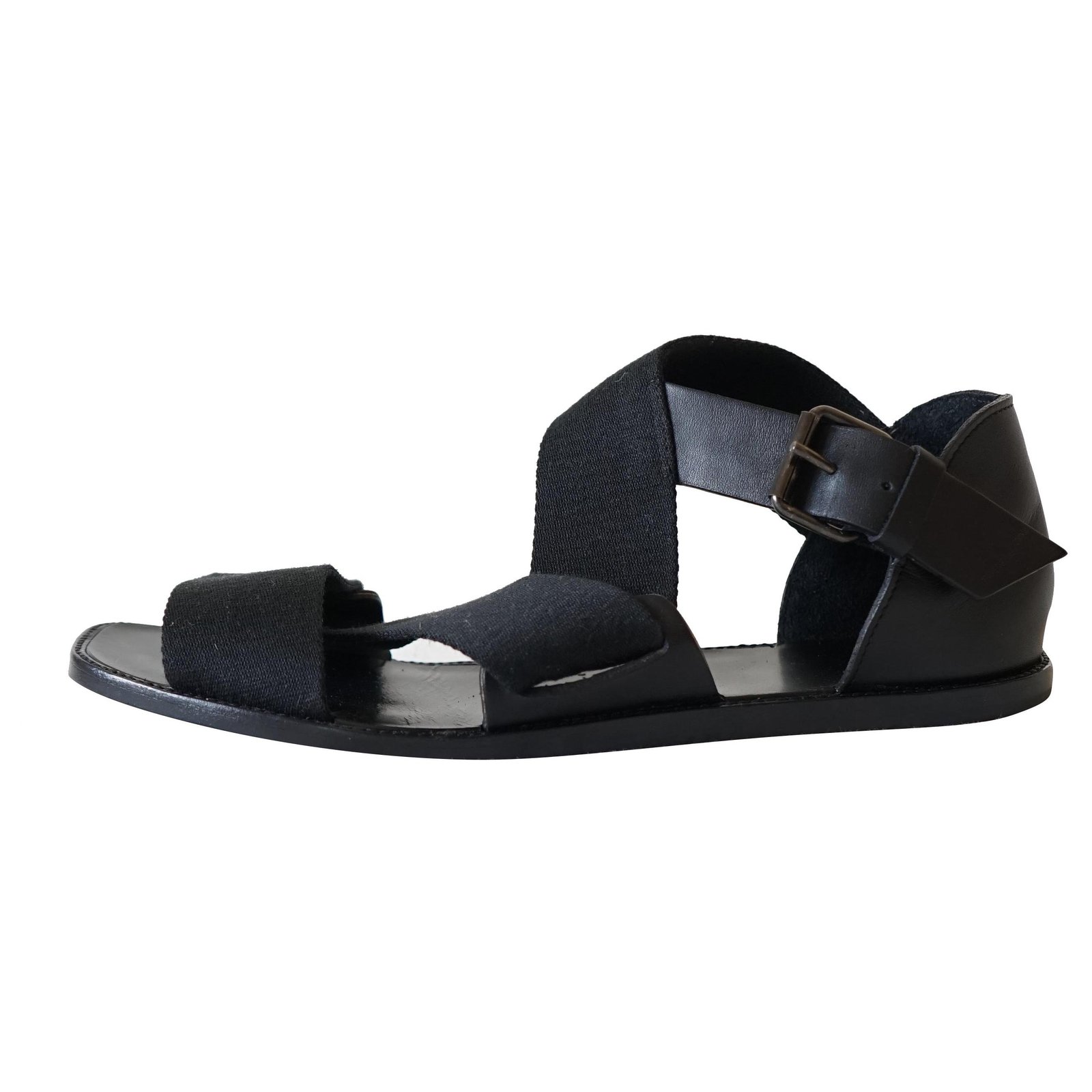 Lemaire Men Sandals Black Leather Cloth ref.239539 - Joli Closet