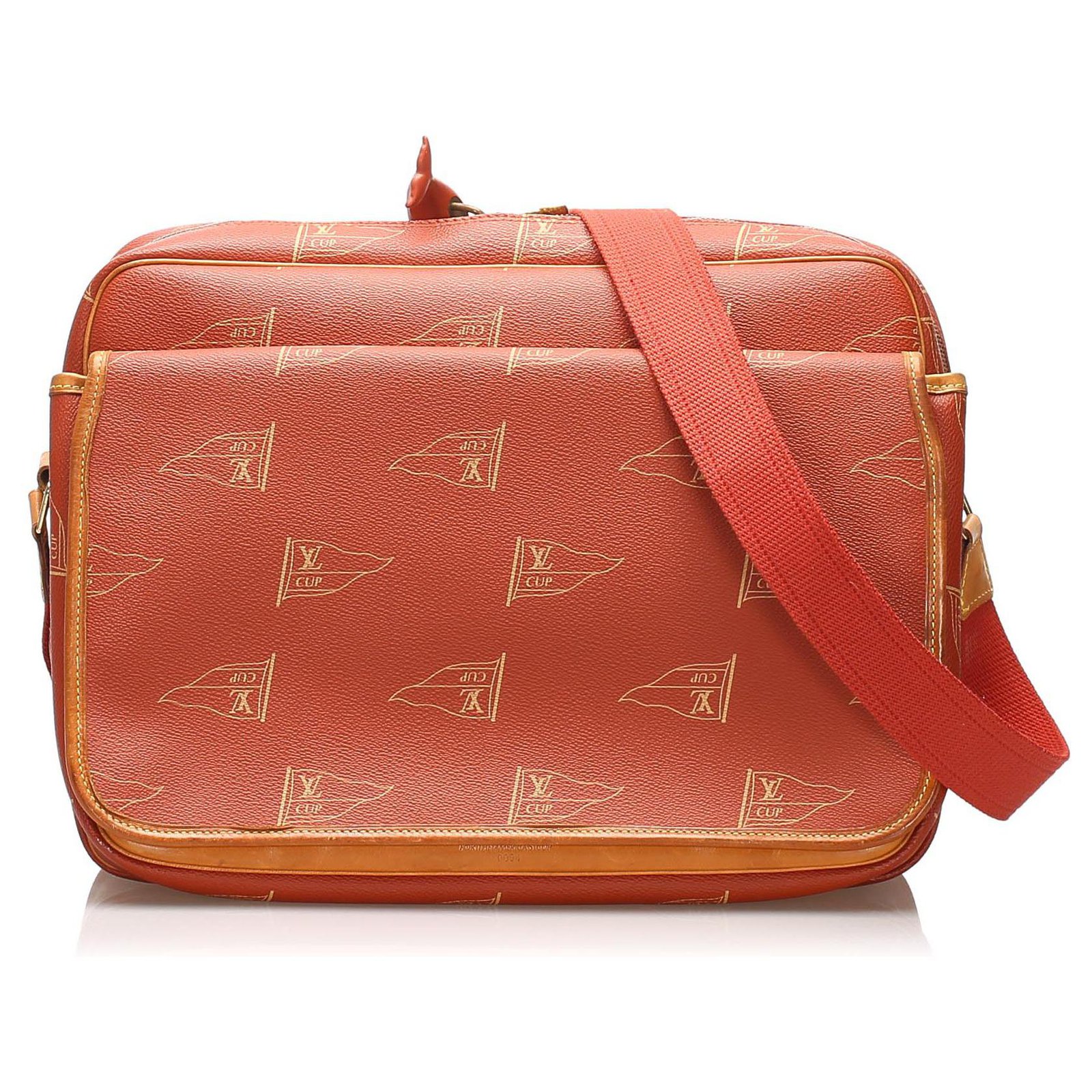 Louis Vuitton Leather Exterior Orange Bags & Handbags for Women
