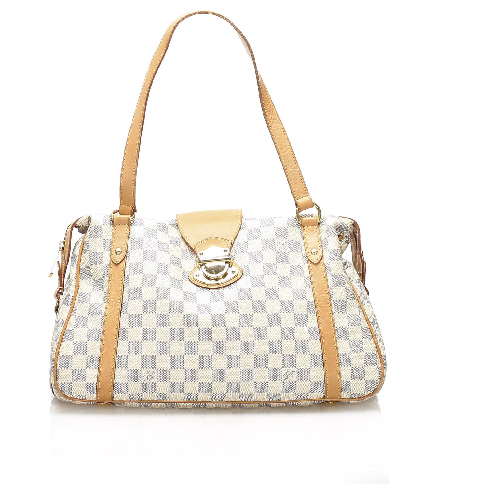 Louis Vuitton Damier Azur Stresa PM Bag White Blue