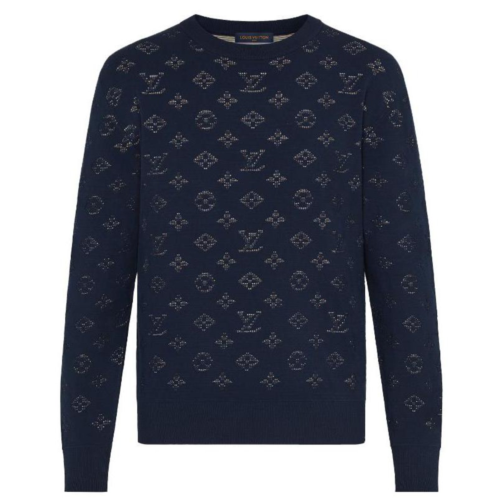 Luxury Louis Vuitton Crewneck Sweatshirt Monogram Blue White (2020)