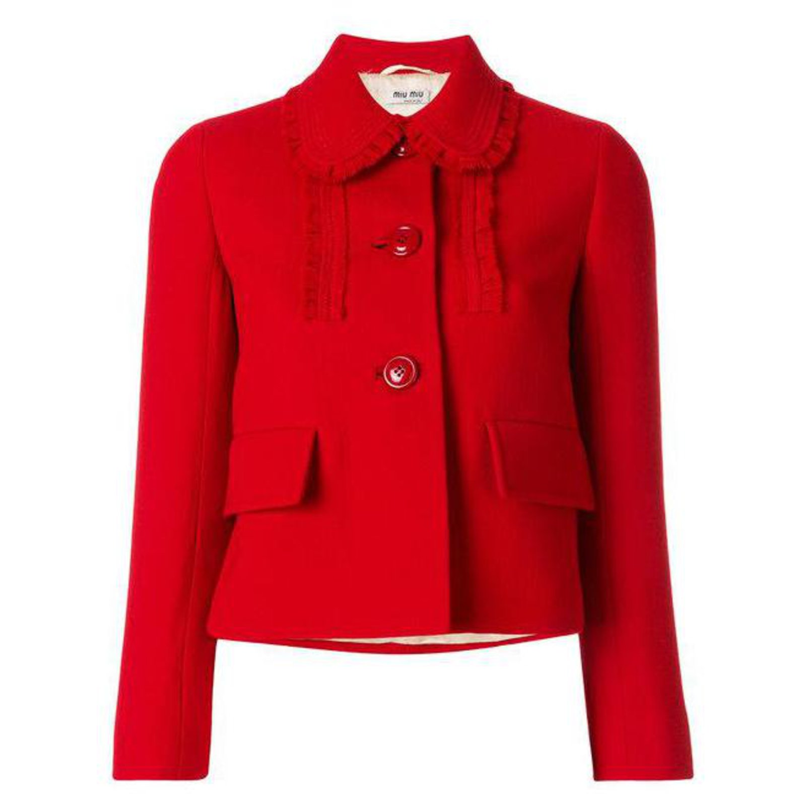 Miu Miu Jackets Red Wool ref.240439 - Joli Closet