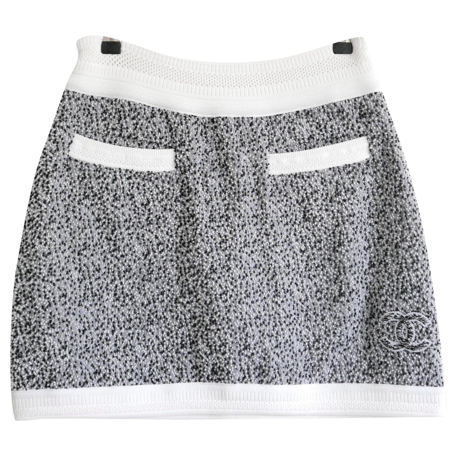 Chanel SS16 Mini skirt White Cotton ref.240649 - Joli Closet