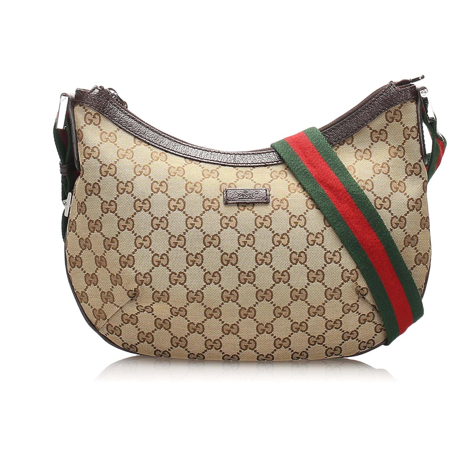 Gucci Brown GG Canvas Shoulder Bag Multiple colors Beige