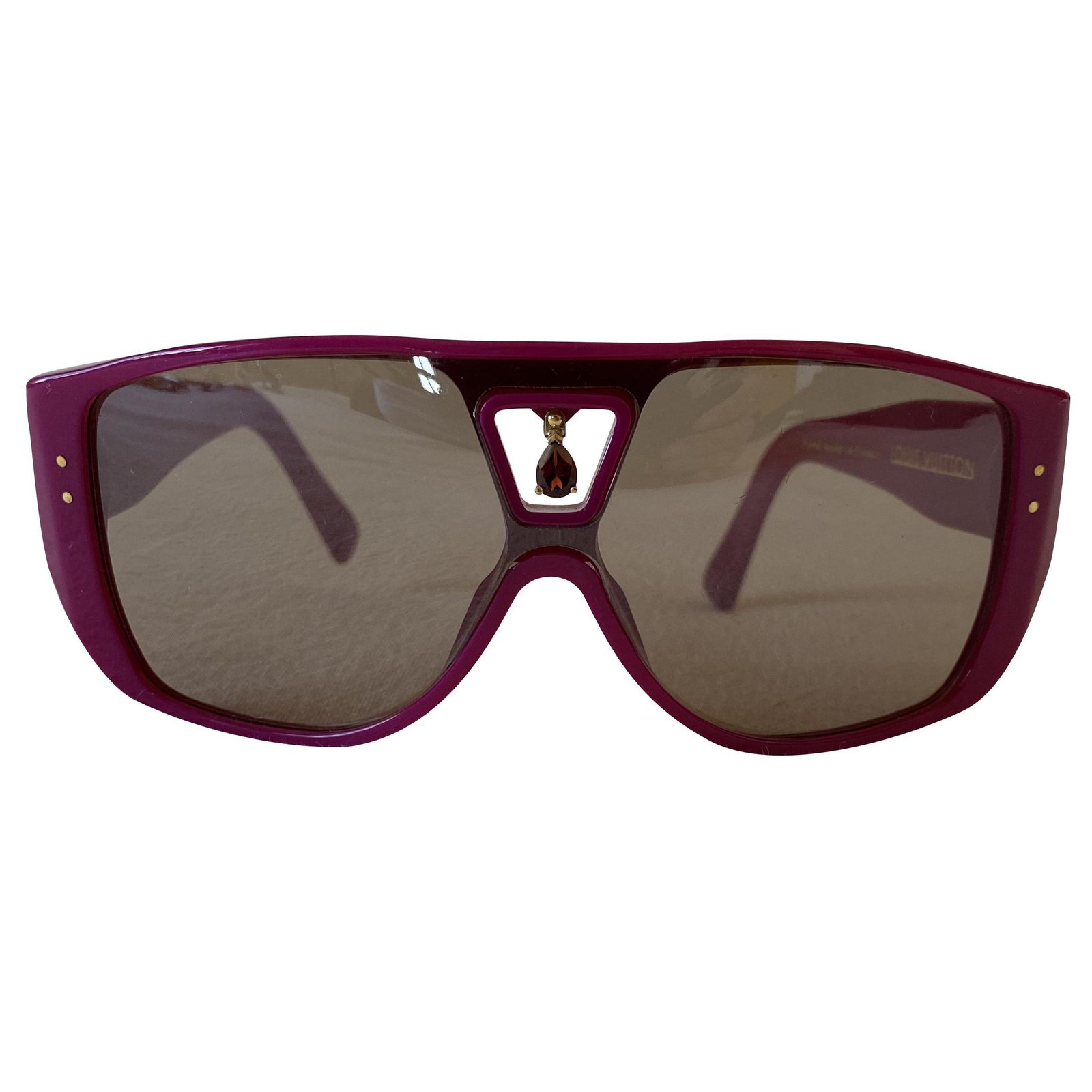 Louis Vuitton Pink Bohemian Vuittony Square Sunglasses Plastic ref