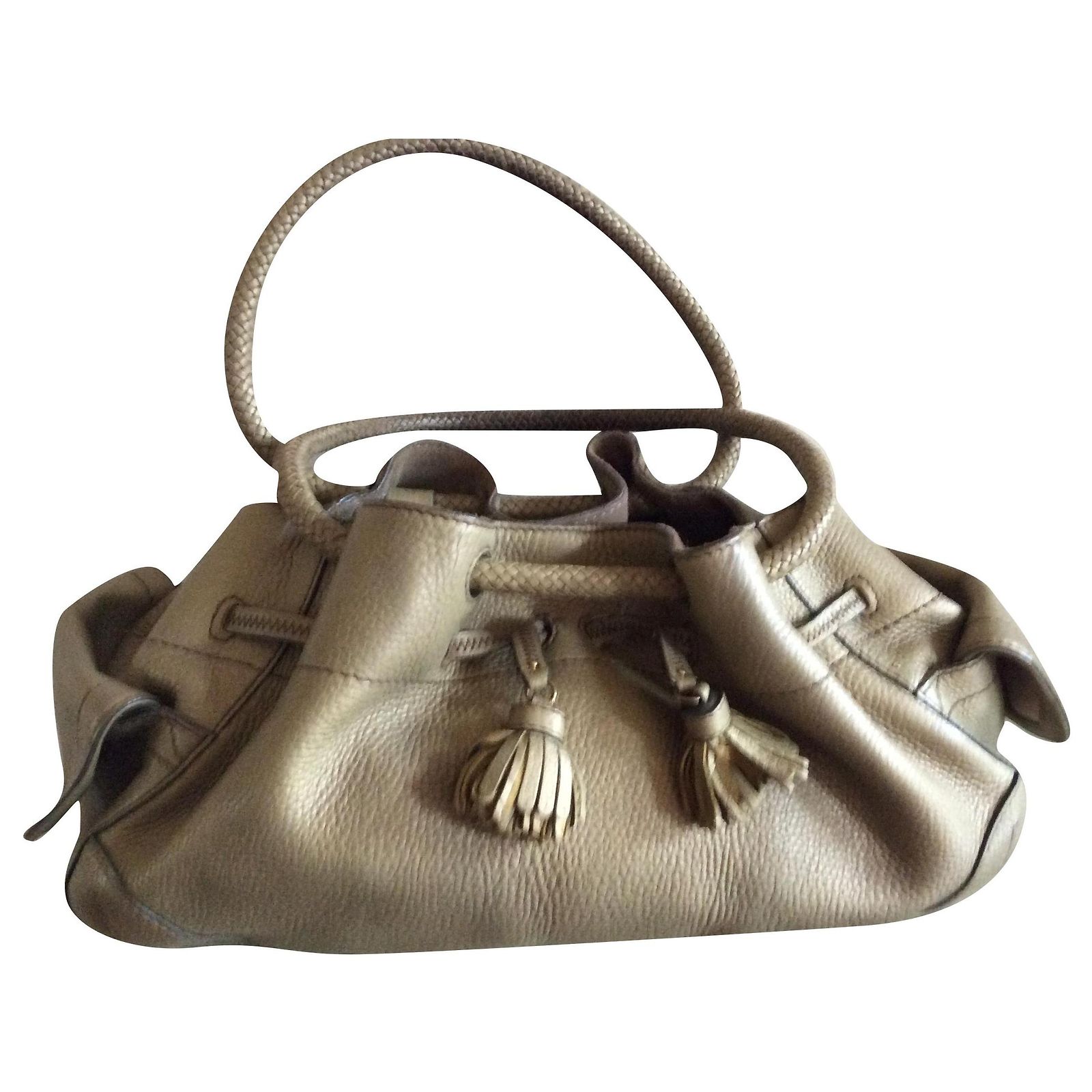 Sac à Main Et Porte-clés Cole Haan Marron Cuir - Taille Moyen - Occasion Très Bon état