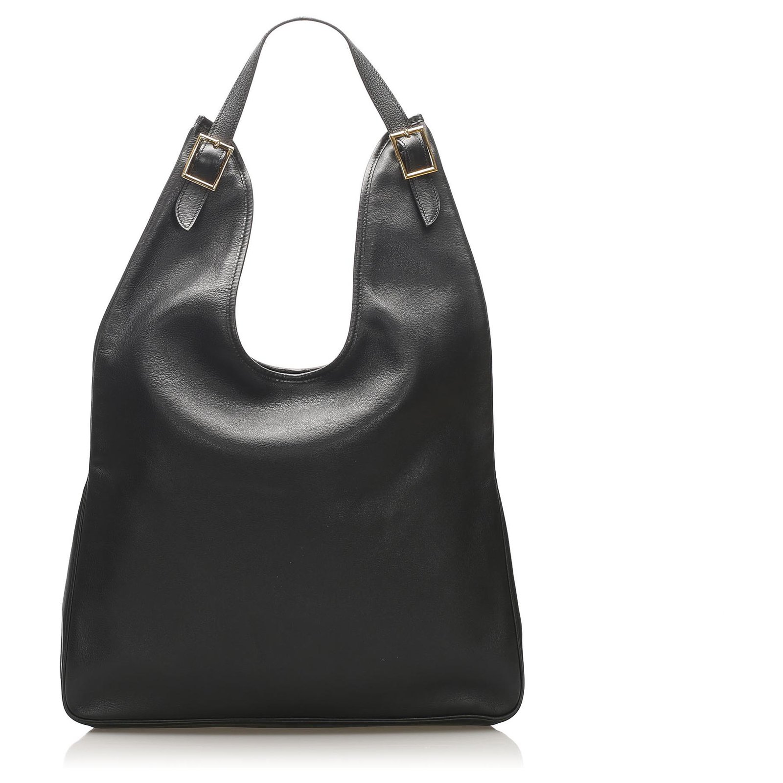 Hermès Hermes Black Togo Massai Leather Shoulder Bag Pony-style
