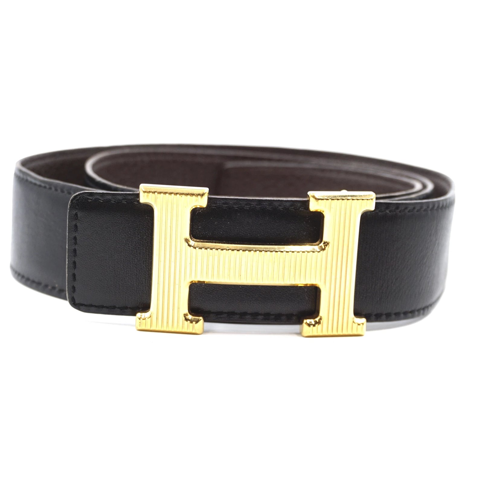 hermes belt women's black and gold