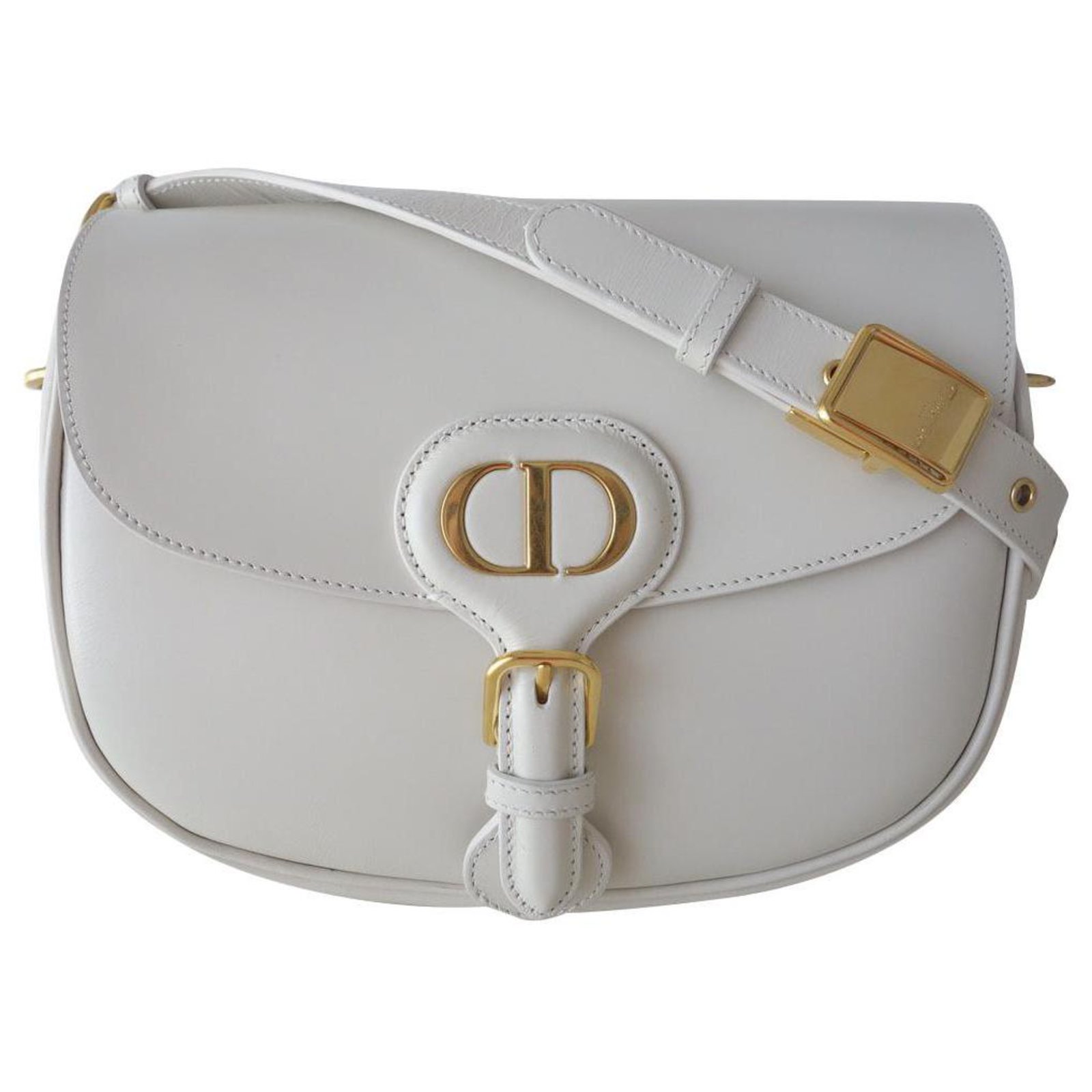 Dior Bobby medium bag Eggshell Leather ref.241866 - Joli Closet