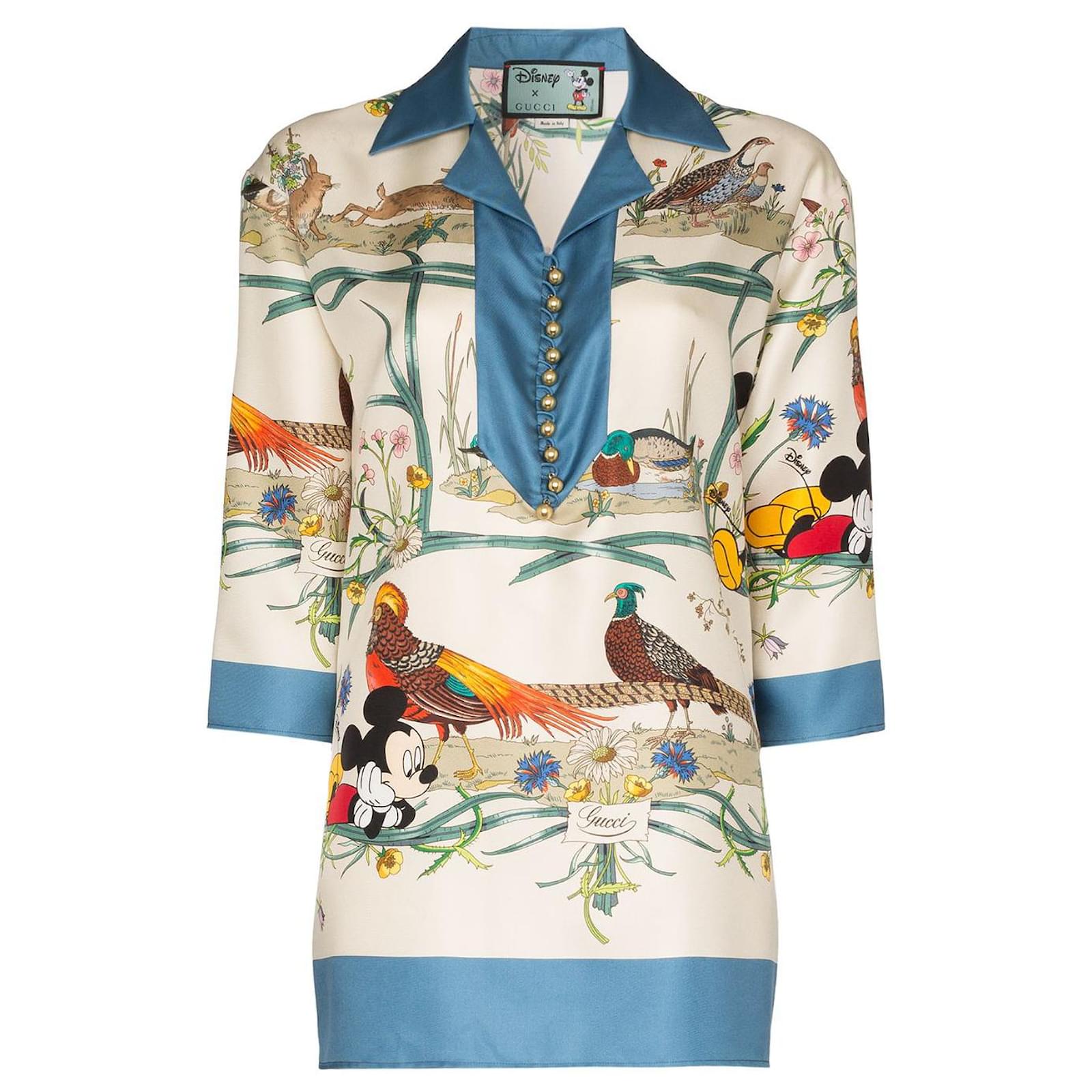 Gucci - Gucci Logo Stripe Camicia Blu - Melijoe
