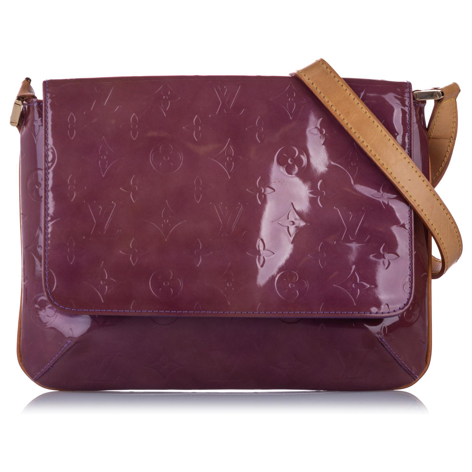 Louis Vuitton Purple Vernis Monogram Leather Thompson Street