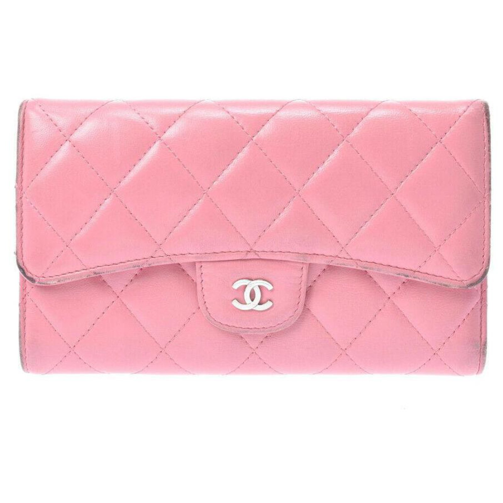 Chanel wallet Pink Leather ref.242429 - Joli Closet