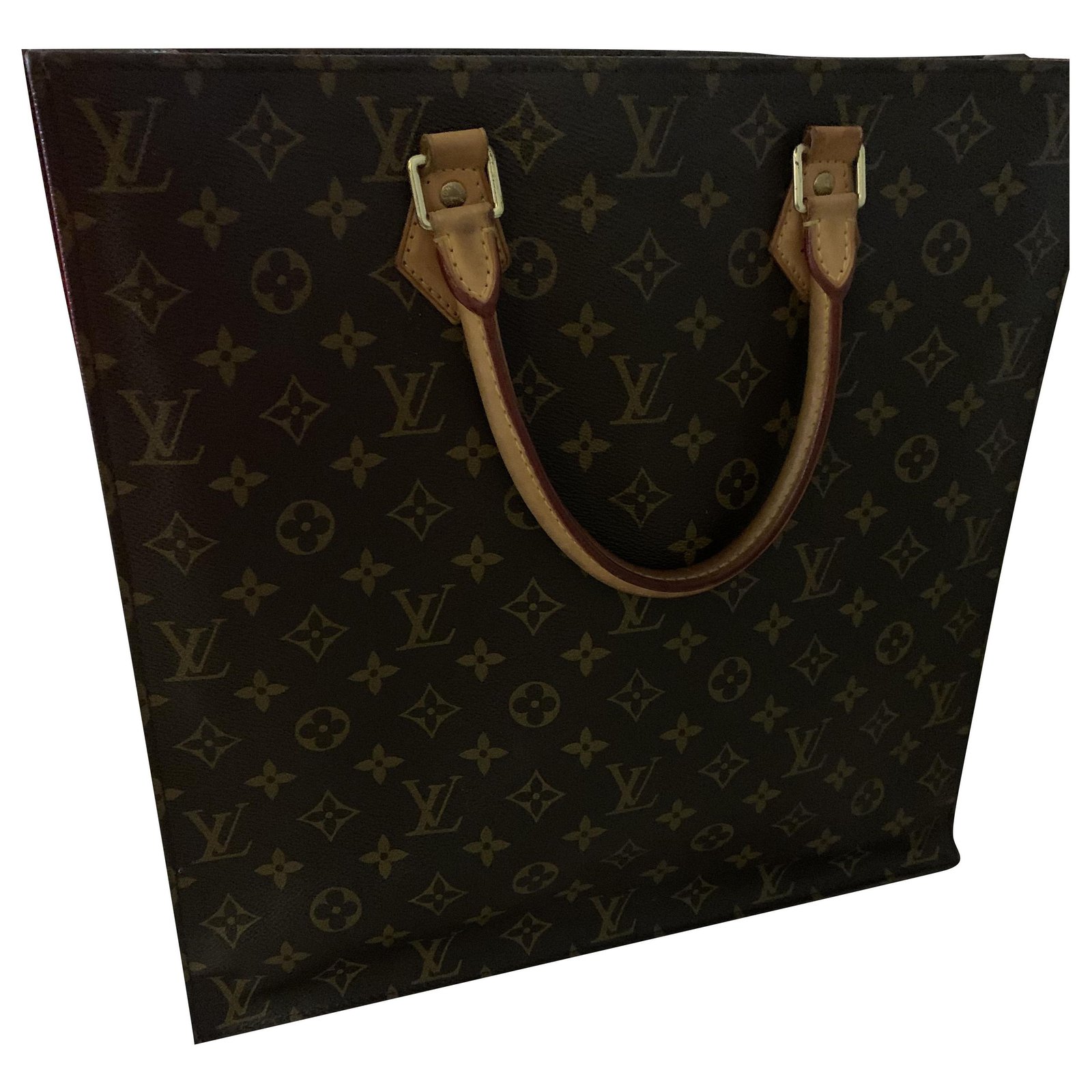 Louis Vuitton Flat bag / tote Dark brown Leather ref.242853 - Joli