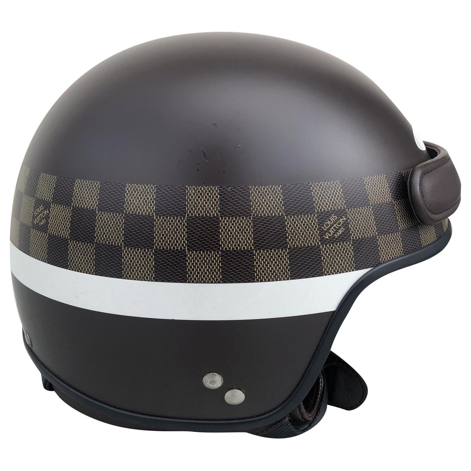 Louis Vuitton pre-owned Damier Ebène Motorcycle Helmet - Farfetch