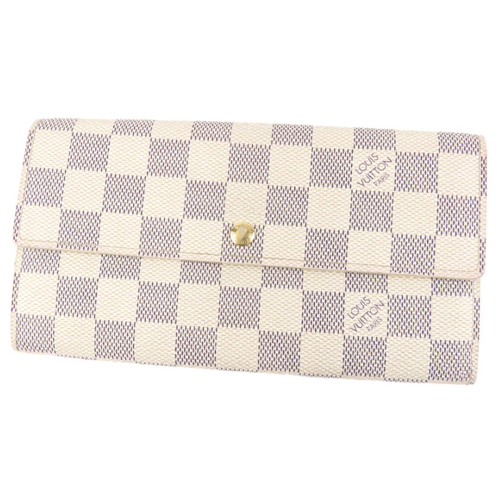 louis vuitton wallet blue and white