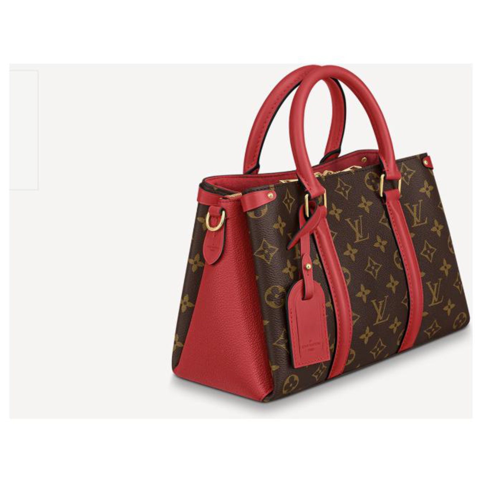 Louis Vuitton LV Soufflot BB in red Leather ref.243603 - Joli Closet