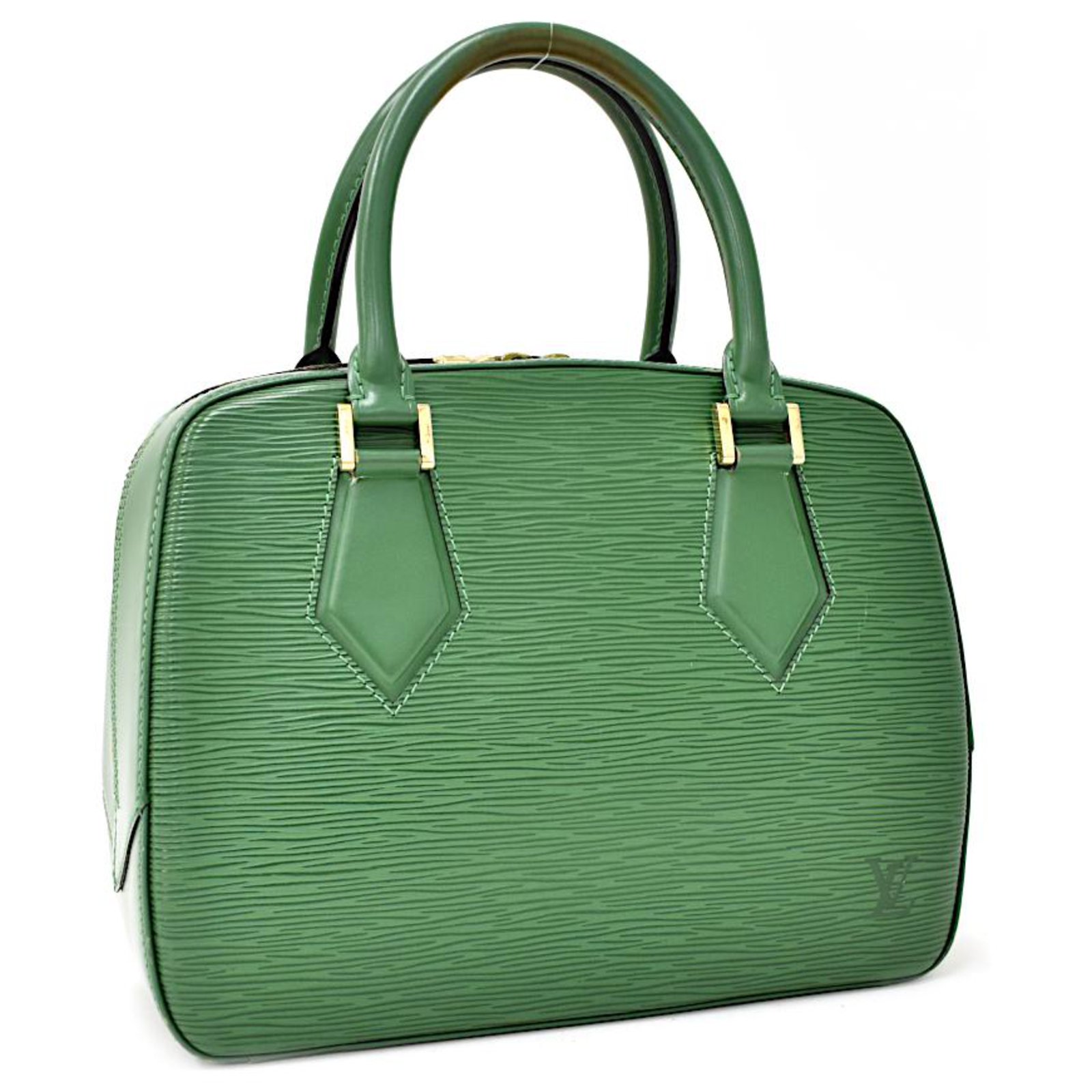 In Japan: Authentic Louis Vuitton Epi Green Leather Sablons Bag
