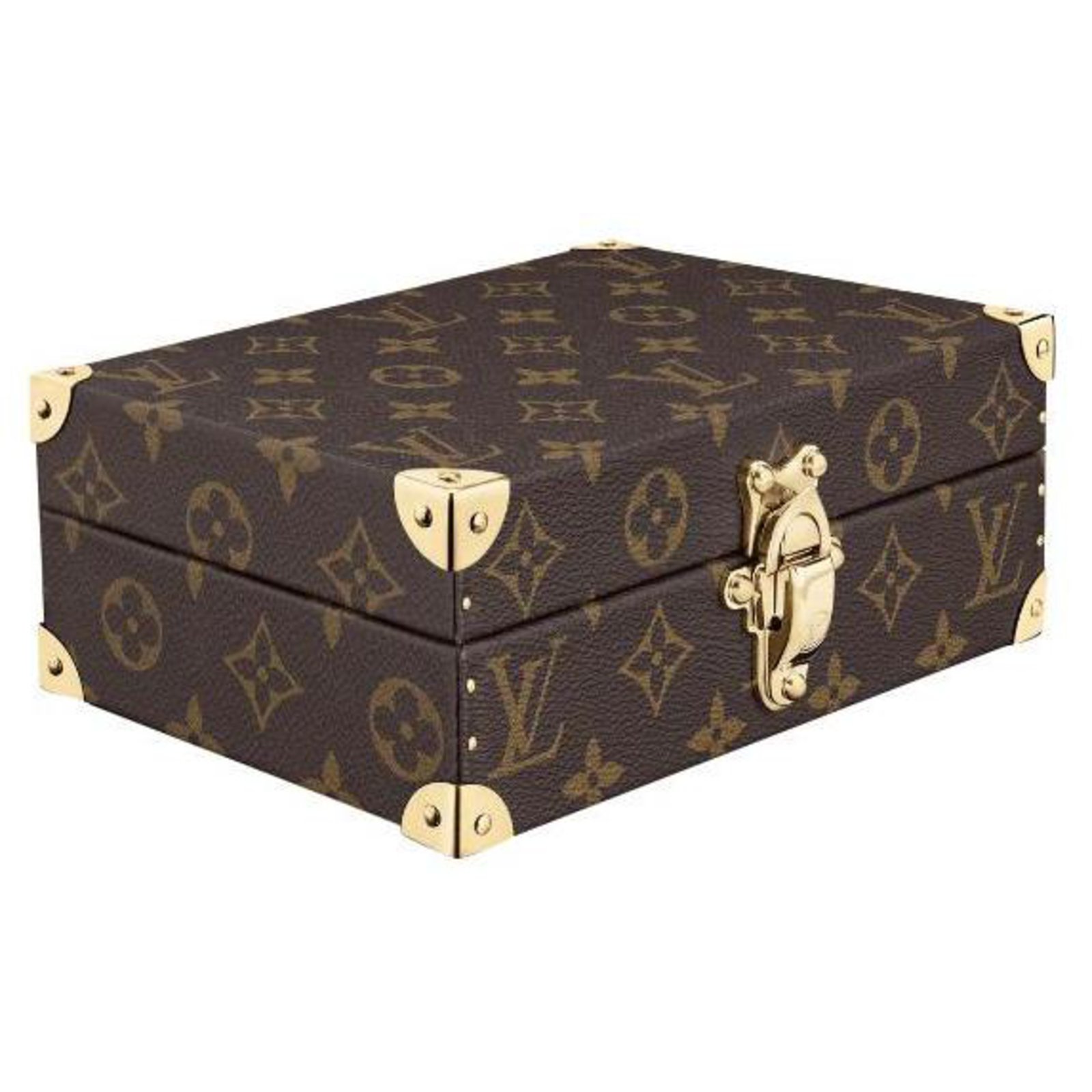 Louis Vuitton LV Trunk dominos boc Brown Leather ref.243852 - Joli