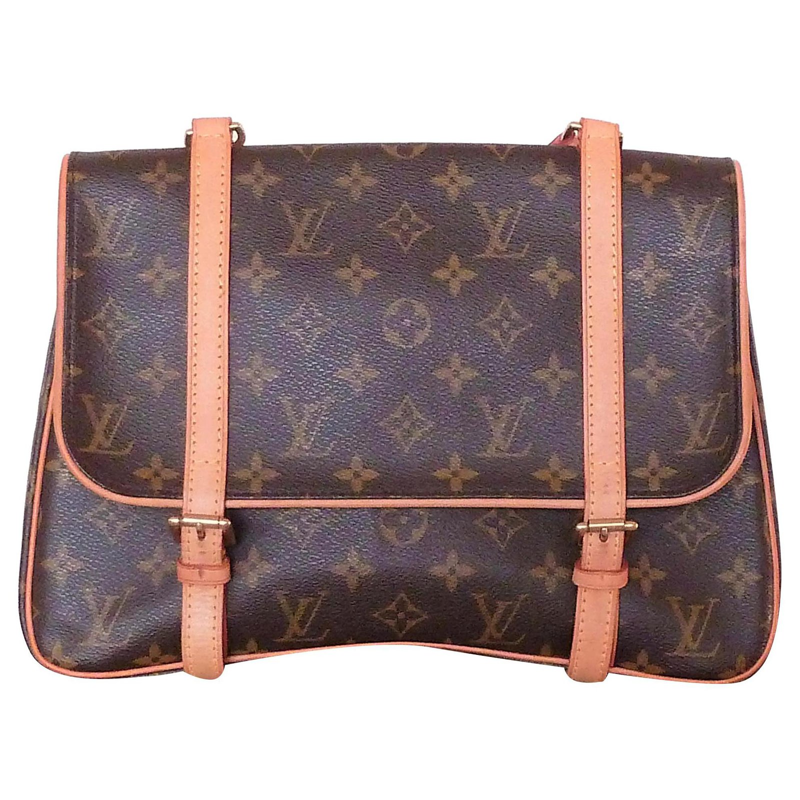LOUIS VUITTON MARELLE bag Brown Cloth ref.243970 - Joli Closet