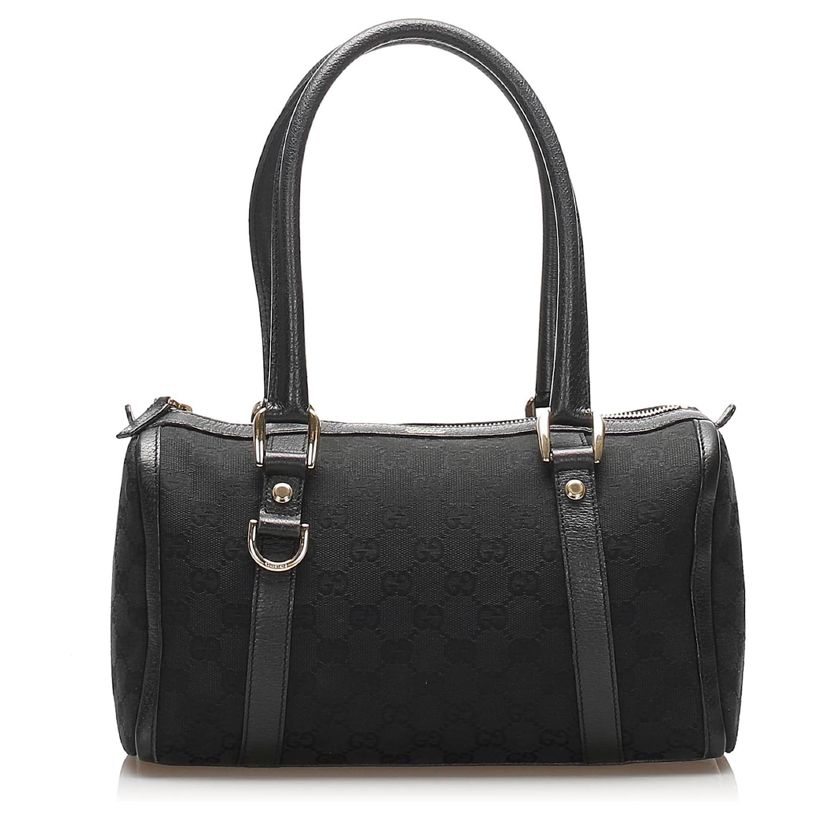 gucci black boston bag