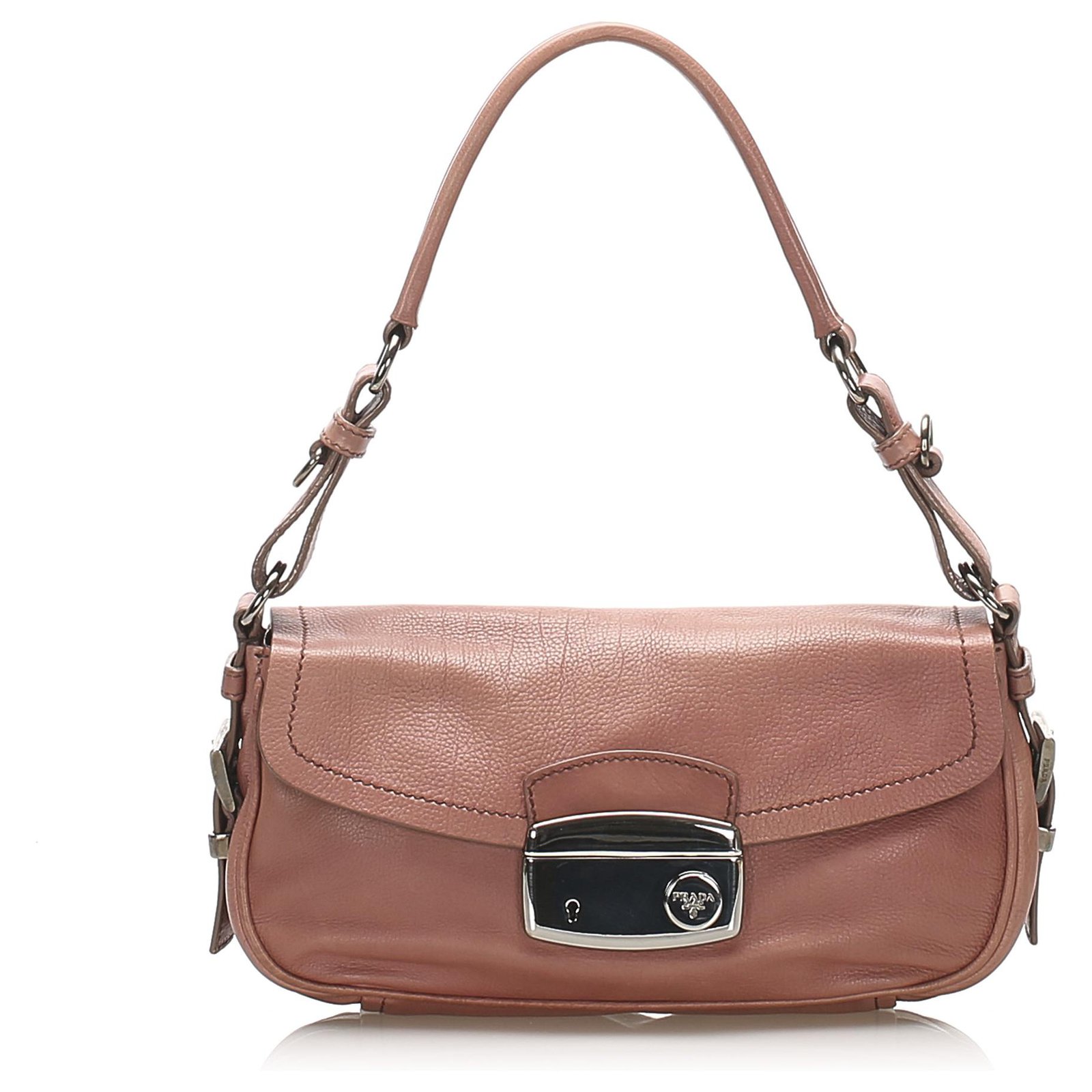 バッグ PRADA all leather sound lock hand bag Prada Sound Lock Shoulder Bag | The Little Purse