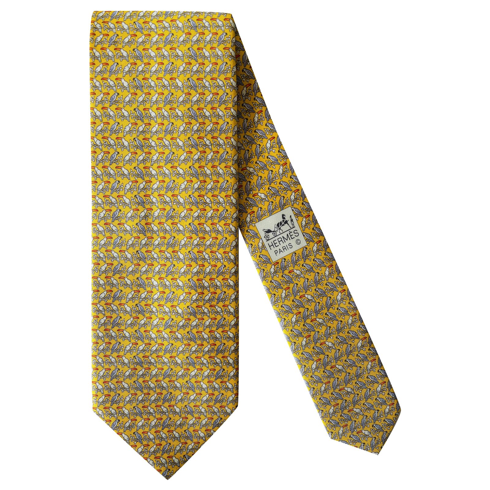 Krawatte HERMÈS gelb Krawatten Hermès Herren Herren Accessoires Hermès Herren Cravatte & Papillon Hermès Herren Krawatten Hermès Herren 