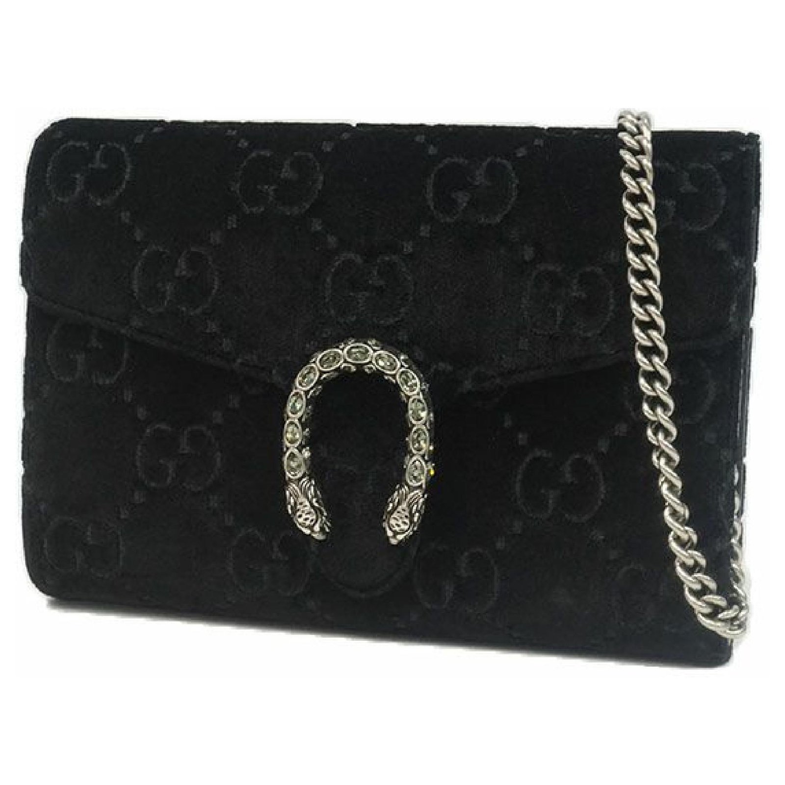 gucci dionysus wallet on chain black