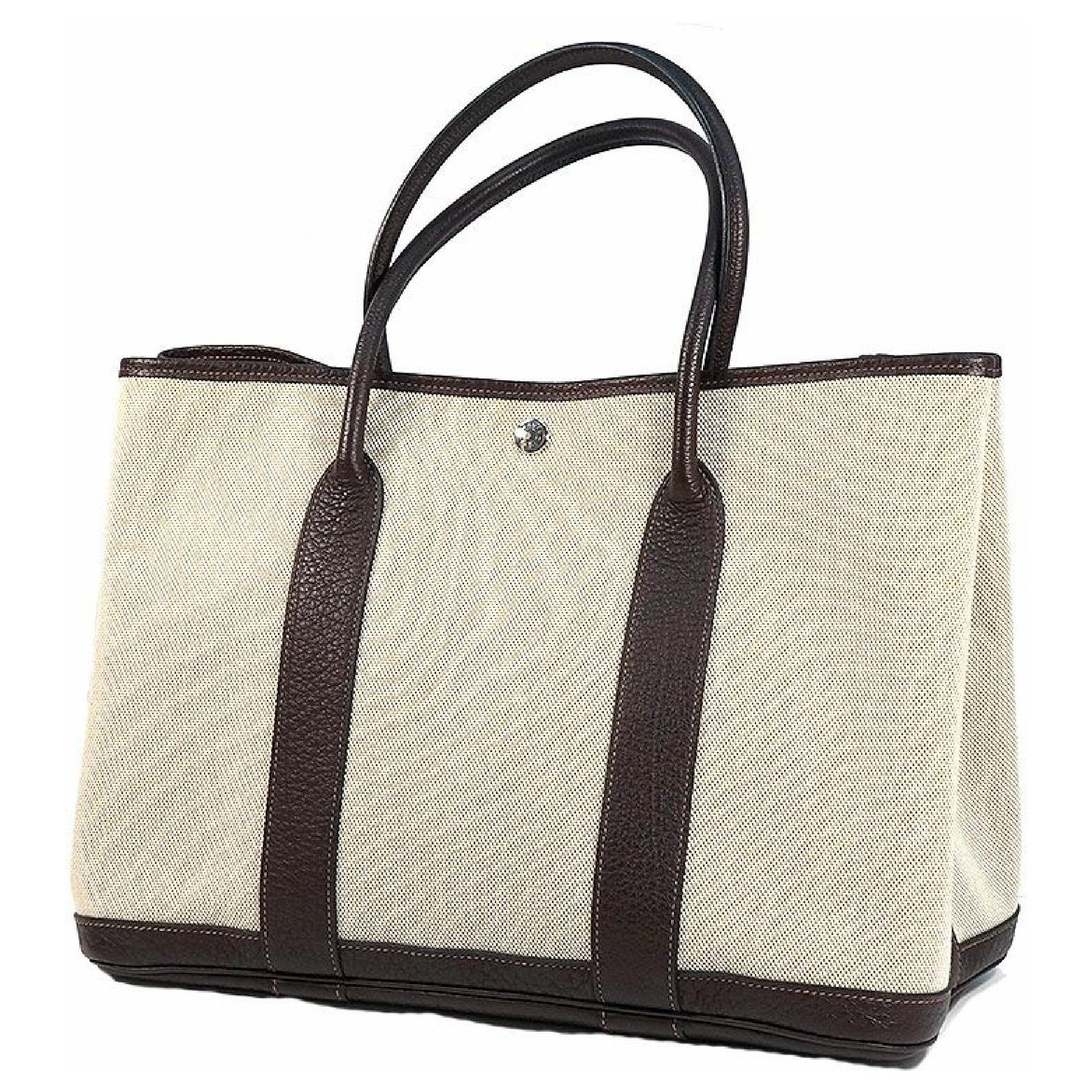 Hermès HERMES Garden Party PM Womens tote bag brown Leather ref.244618 -  Joli Closet