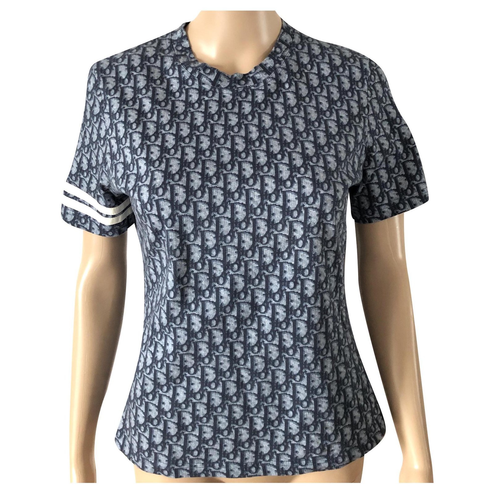 DIOR Monogram OBLIQUE navy cotton T-shirt – Loop Generation