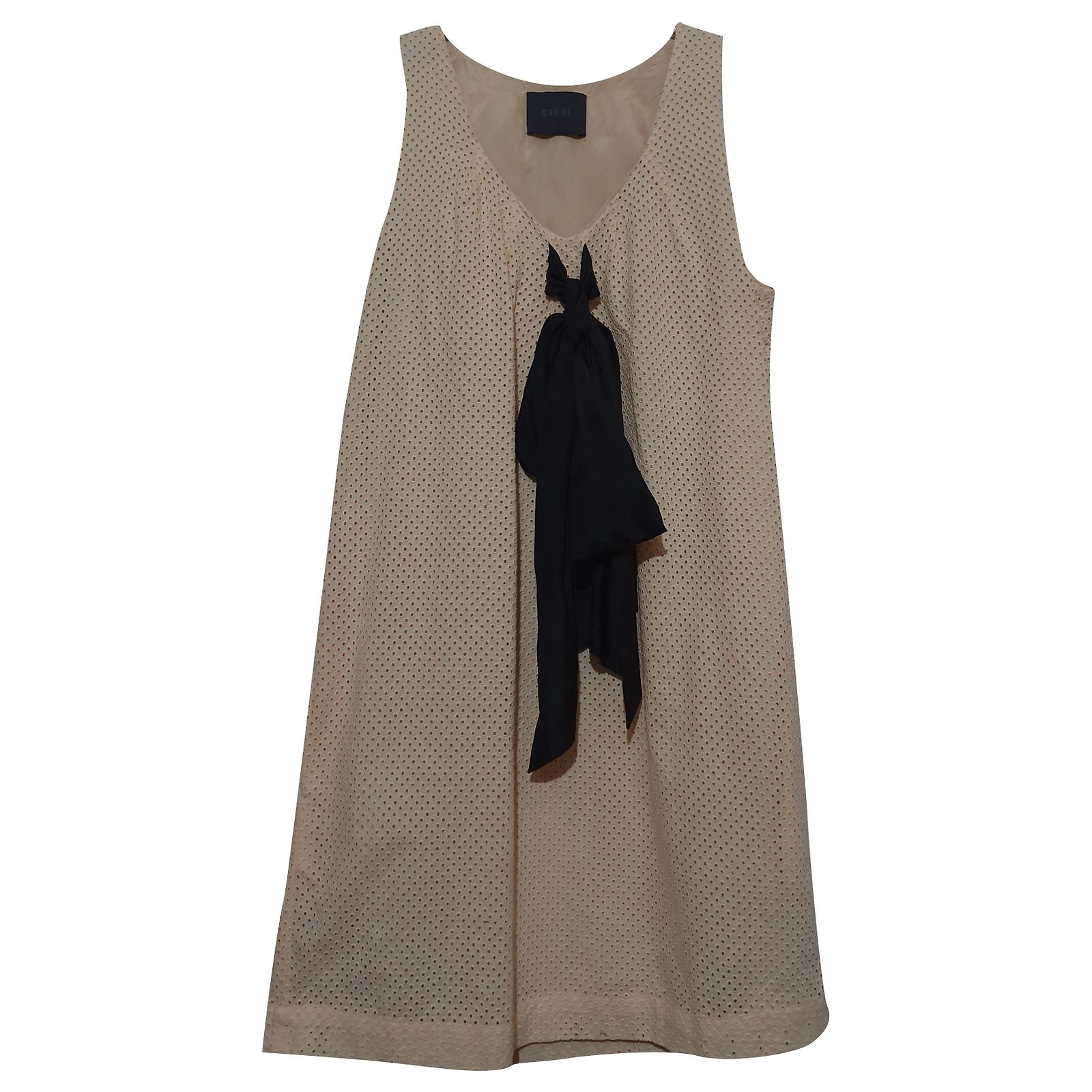 Robe Cocktail Rose En Coton - Taille 12 - Coupe Fit & Flare Sans Manches - Marque Warehouse - Occasion TB