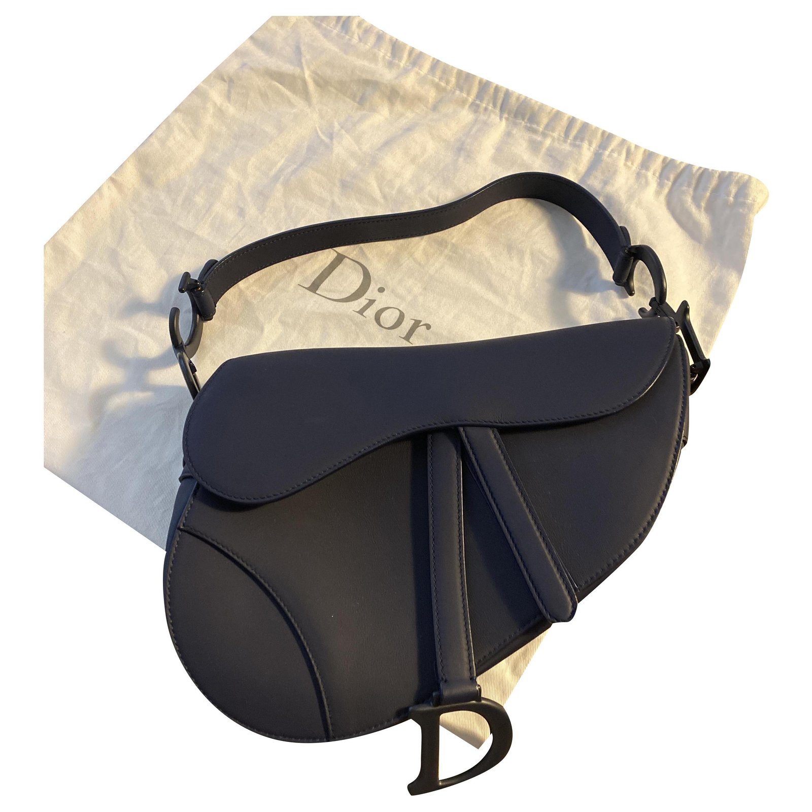 Gorgeous Christian Dior Saddle handbag in navy blue monogram canvas SHW  For Sale at 1stDibs  dior shoulder bag dior saddle bag dior messenger bag