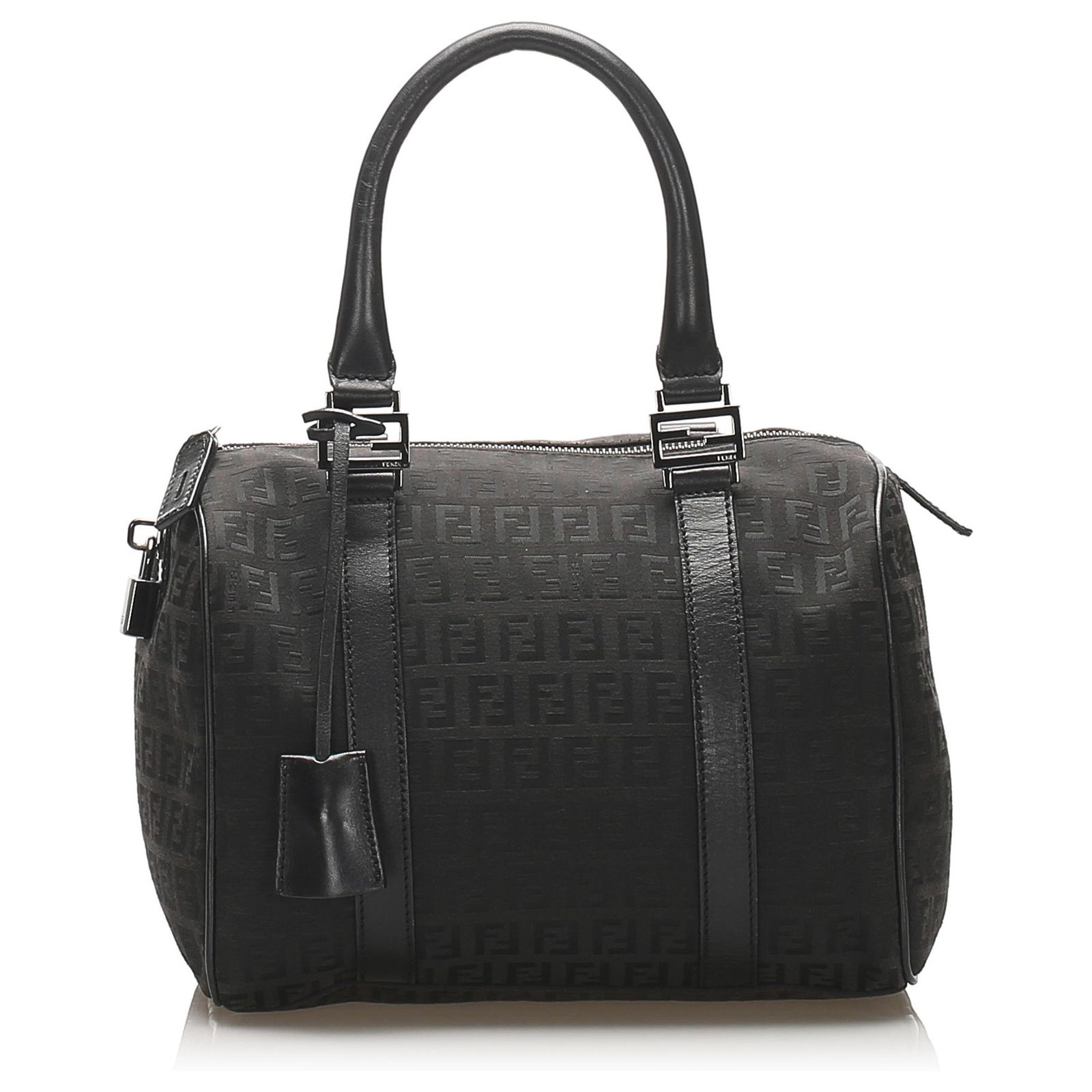 fendi boston bag black