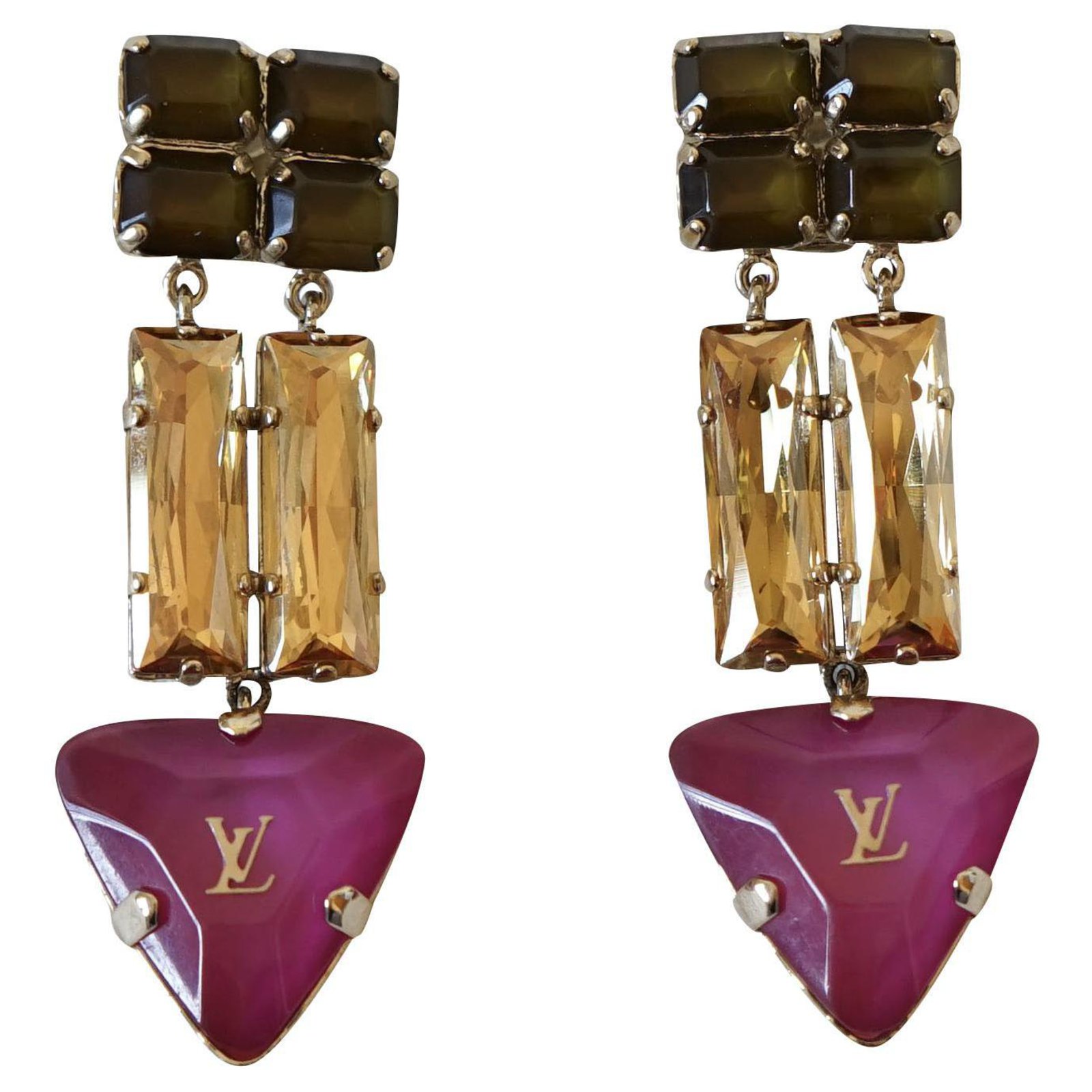 LV Friends Set Of 3 Earrings - Luxury S00 Multicolor