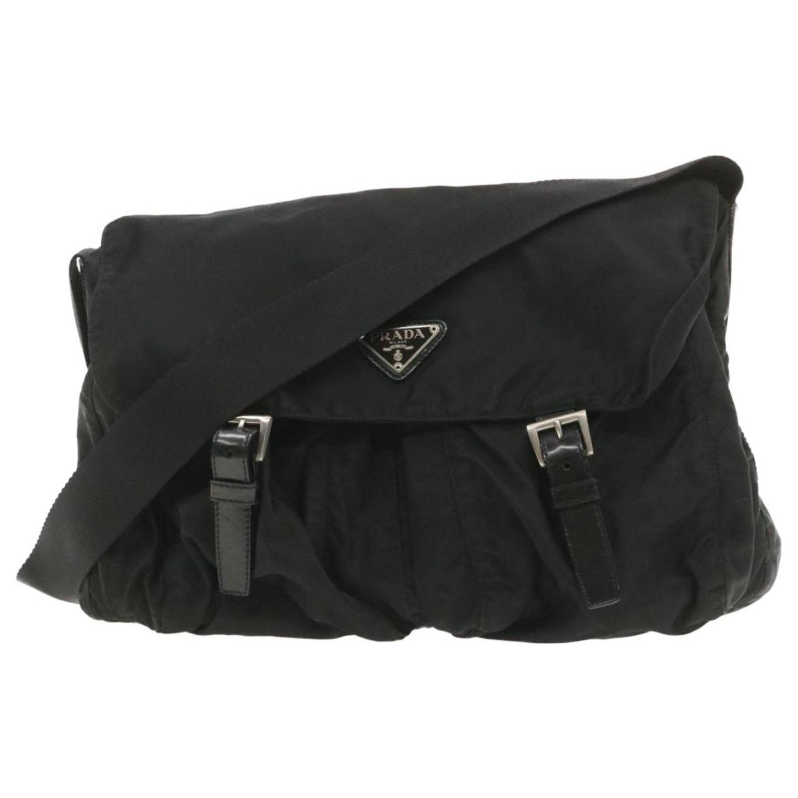 black prada messenger bag