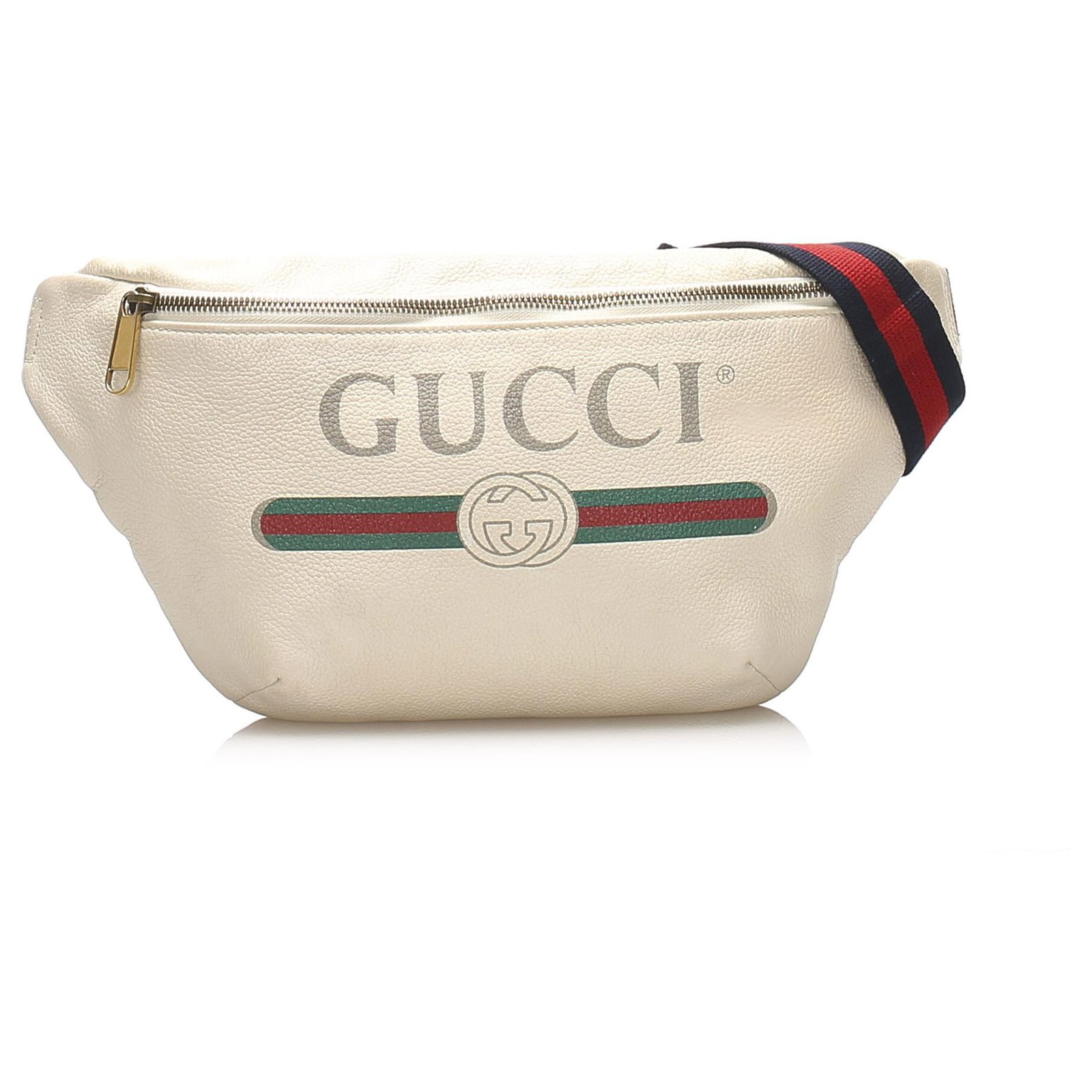 Gucci Gucci White 2018 Logo Leather 