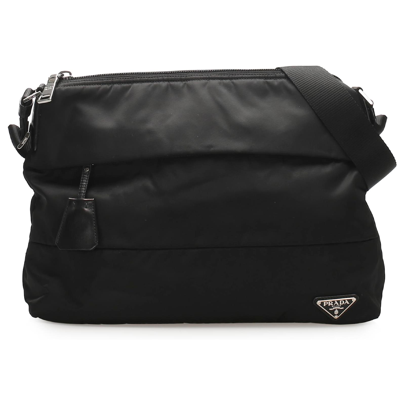 Prada Black Tessuto Crossbody Bag Nylon Cloth ref.247232 Joli Closet