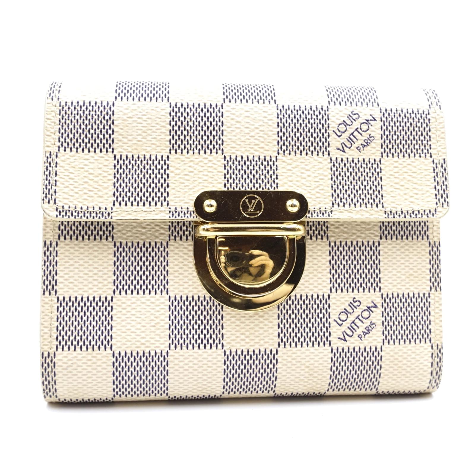 damier azur wallet