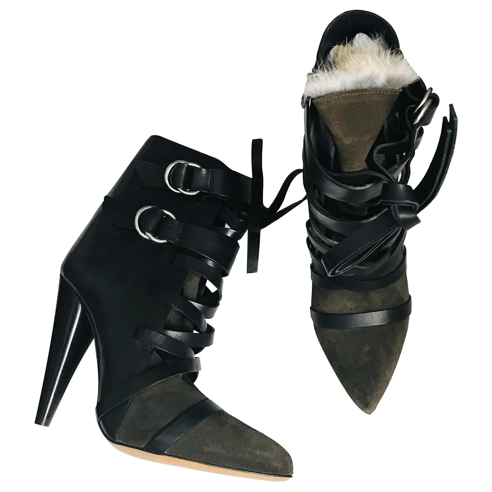 isabel marant fur boots